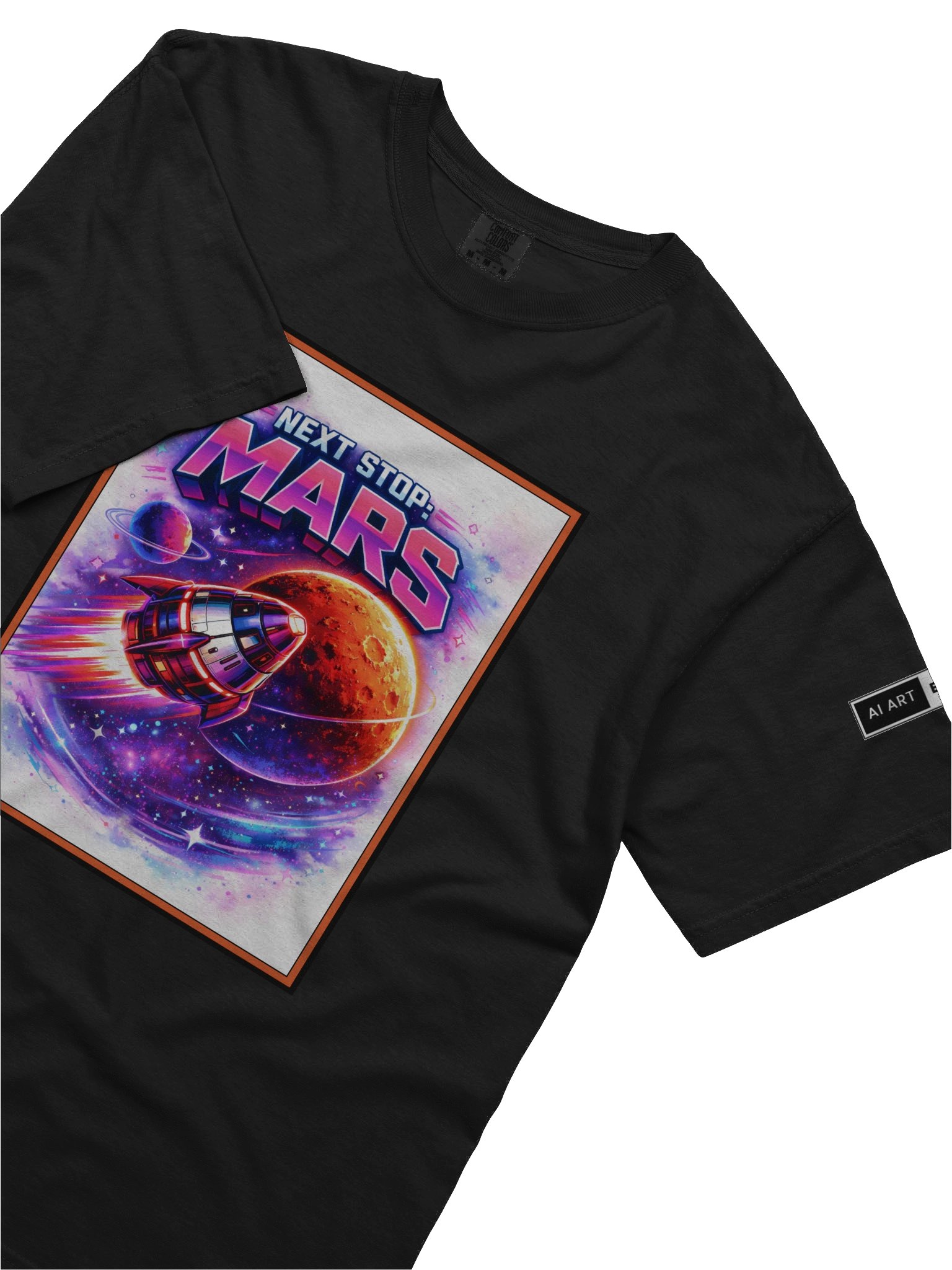 "NEXT STOP: MARS" 100% cotton T-shirt product image (3)