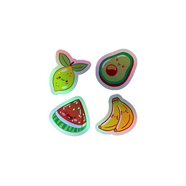 Fruity Friends Holographic Sticker Sheet product image (2)