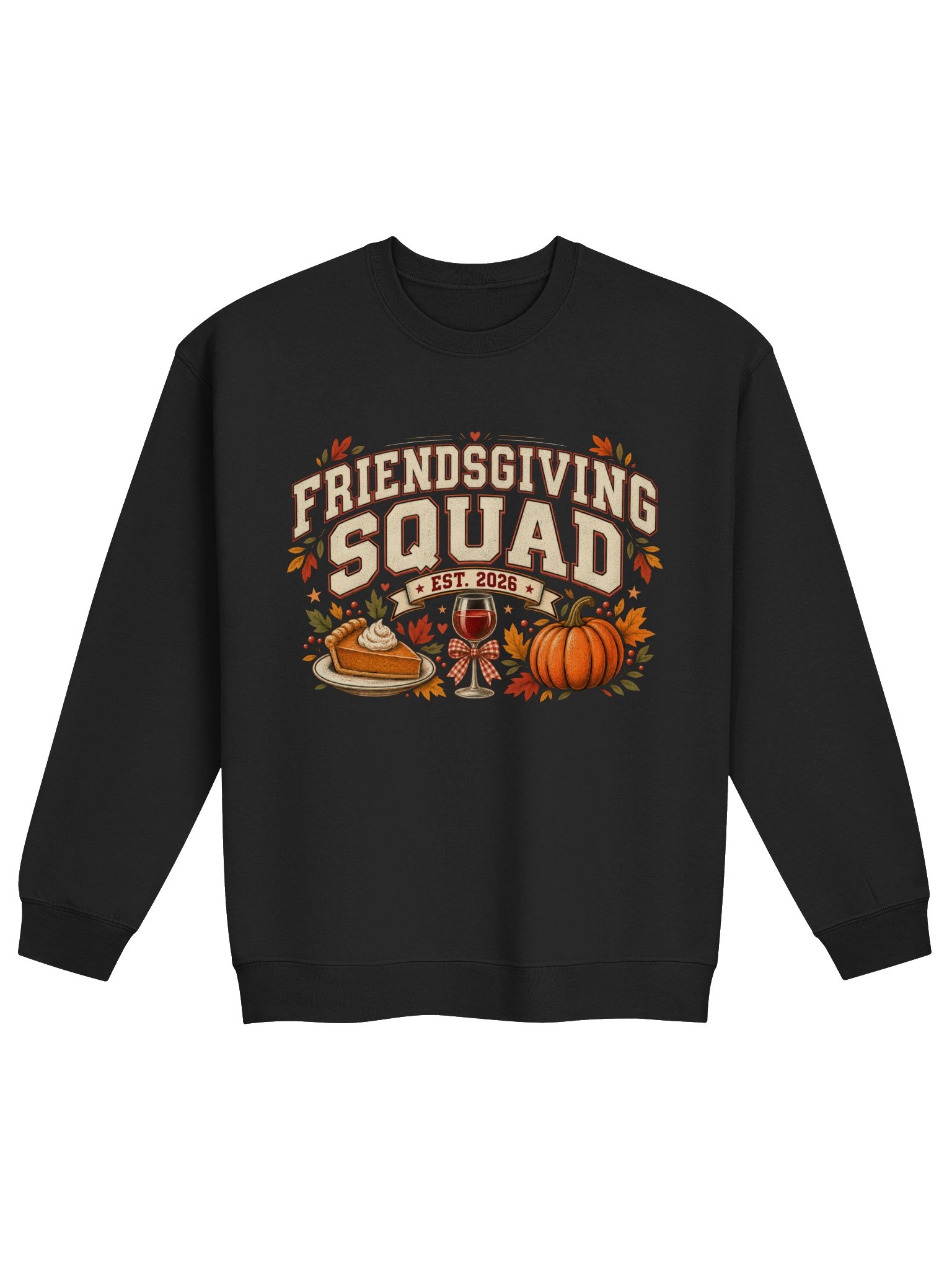 Friendsgiving Squad Vintage Thanksgiving Crewneck product image (2)