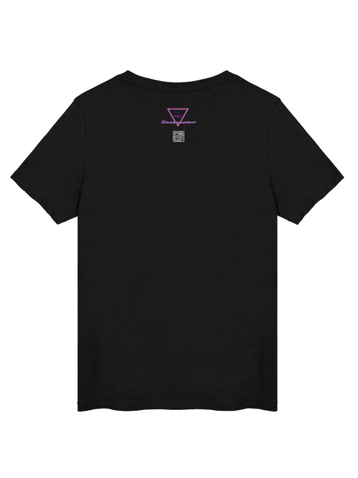 Mask-O-Lantern v-neck tee (orange mask) product image (2)