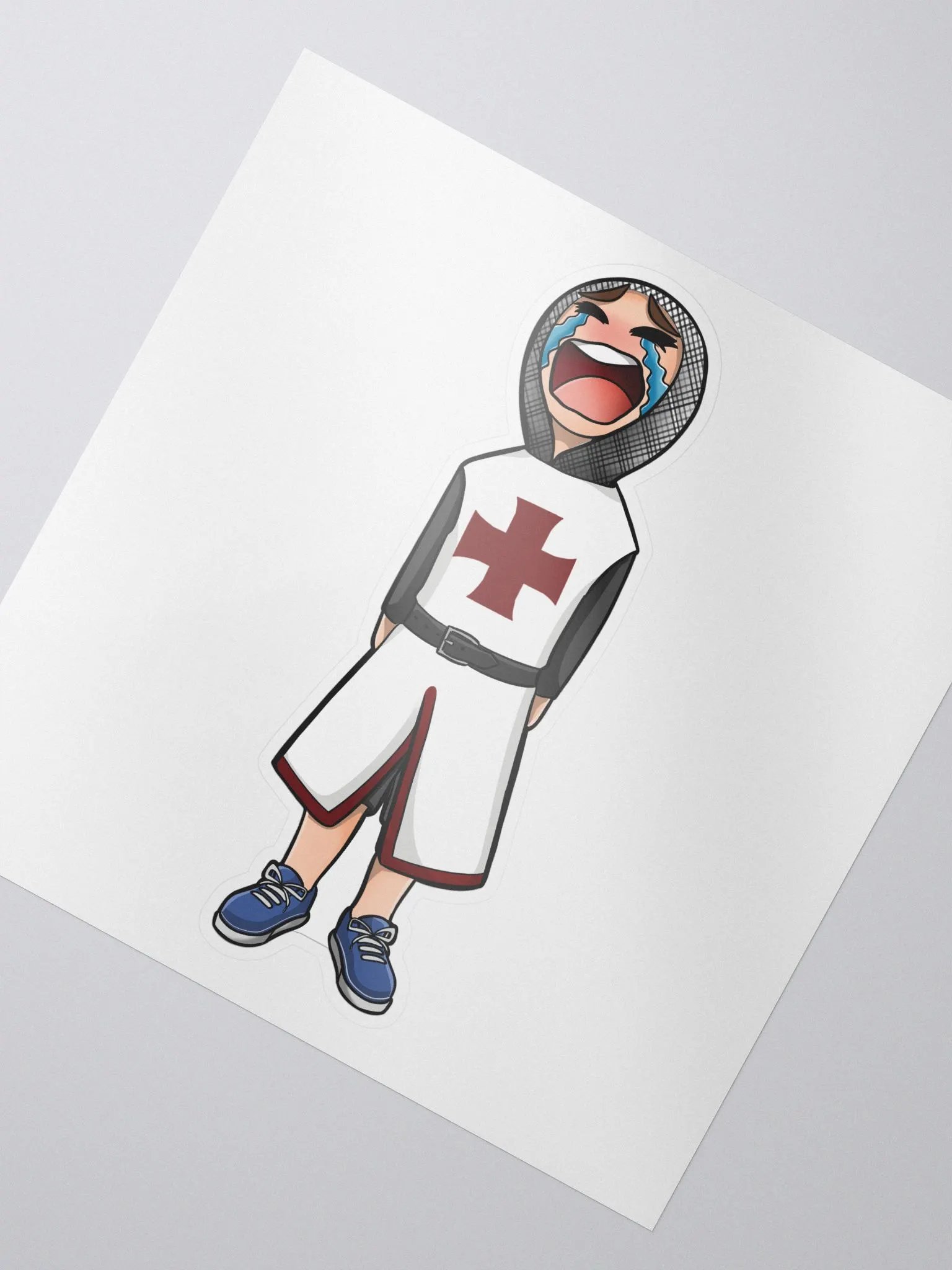 Crying Knight Sticker product image (2)