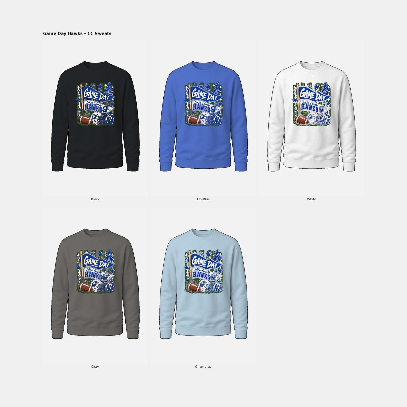 Football ball Game Day Comfort Colors Sweatshirt product image (5)