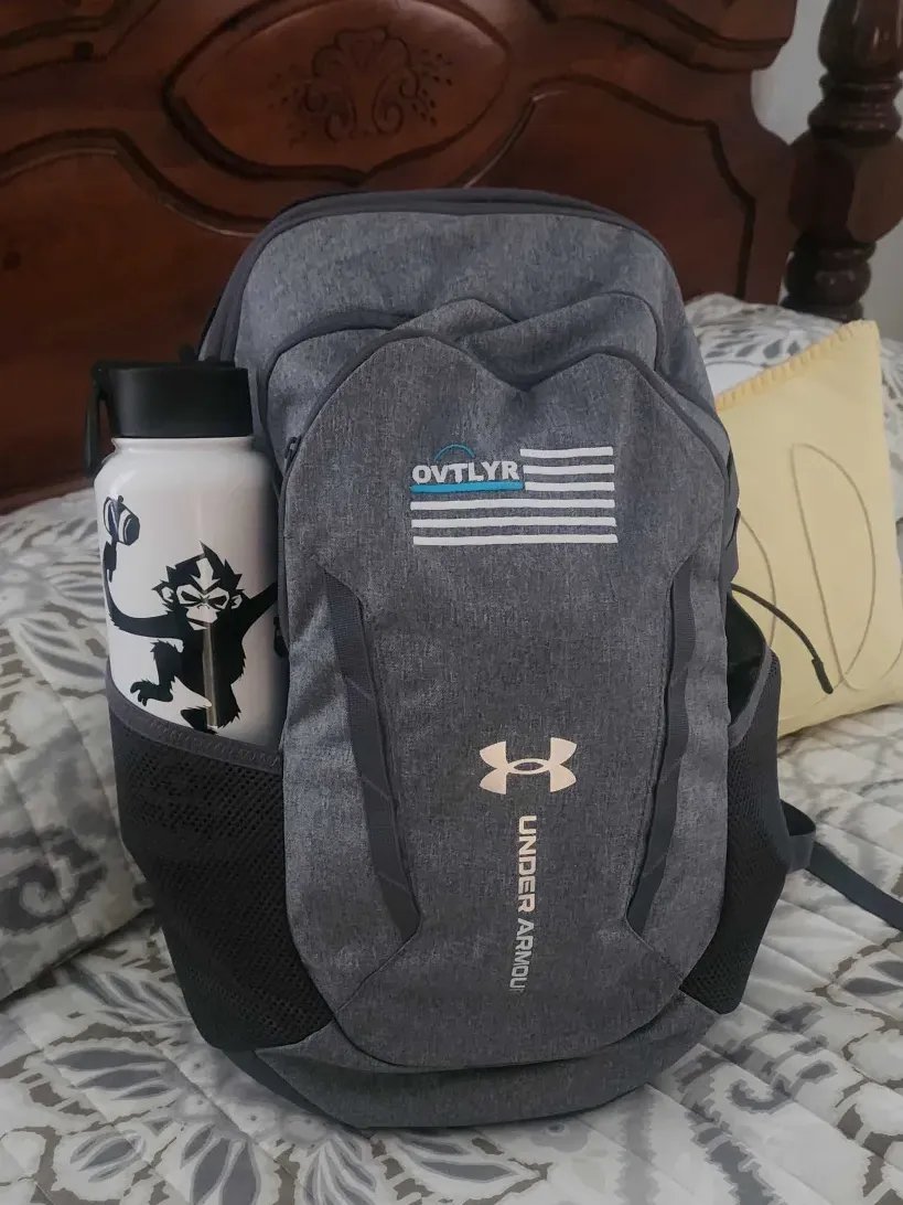 OVTLYR Flag Backpack - Gray product image (5)
