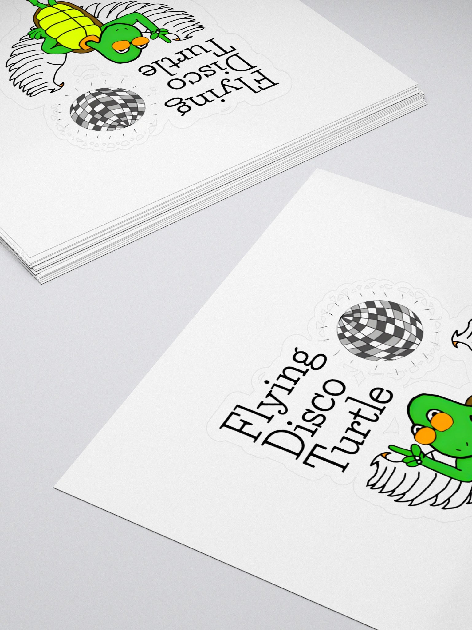 Flying Disco Turtle sticker product image (4)