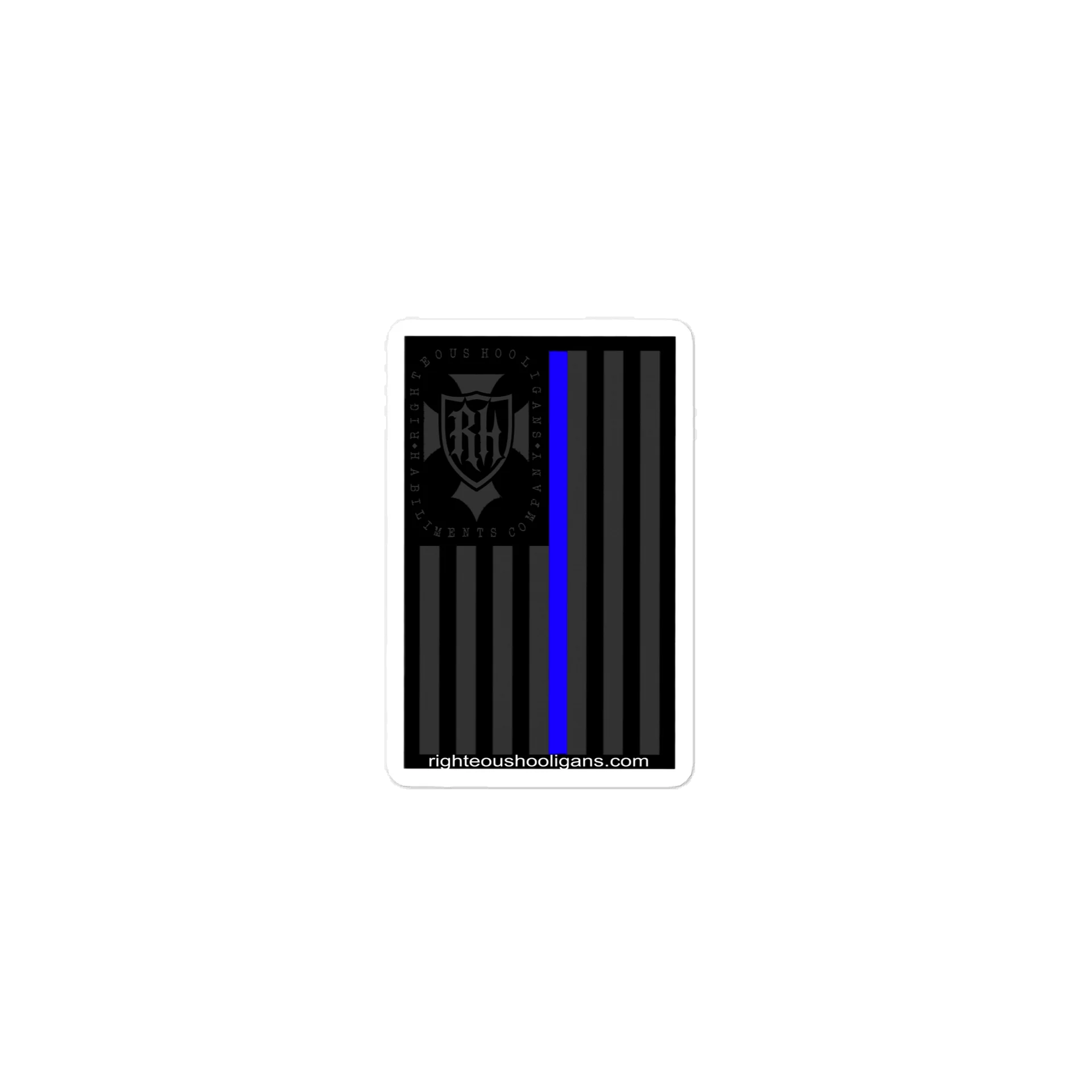 Blue Line Flag Graphic Die-Cut Sticker product image (1)