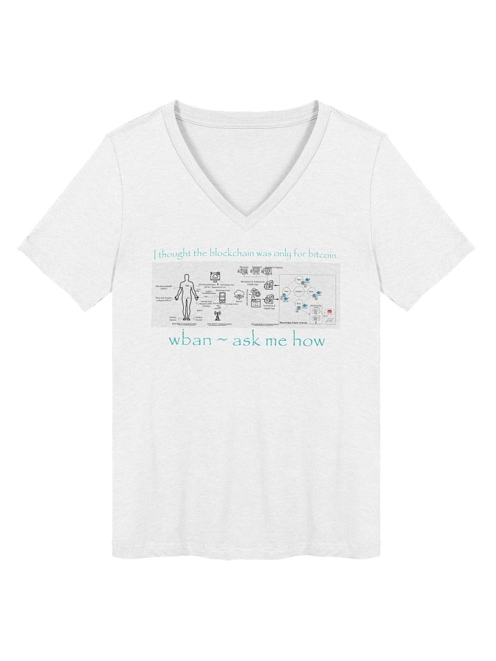 Block Chain isn't just for Bitcoin Vneck Front product image (1)