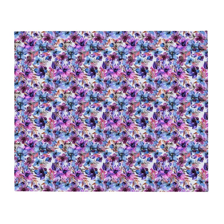 Purple Flowers Blanket product image (2)