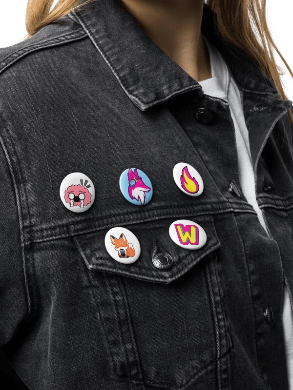 FoxyMandy Emotes Button Pins Set product image (2)