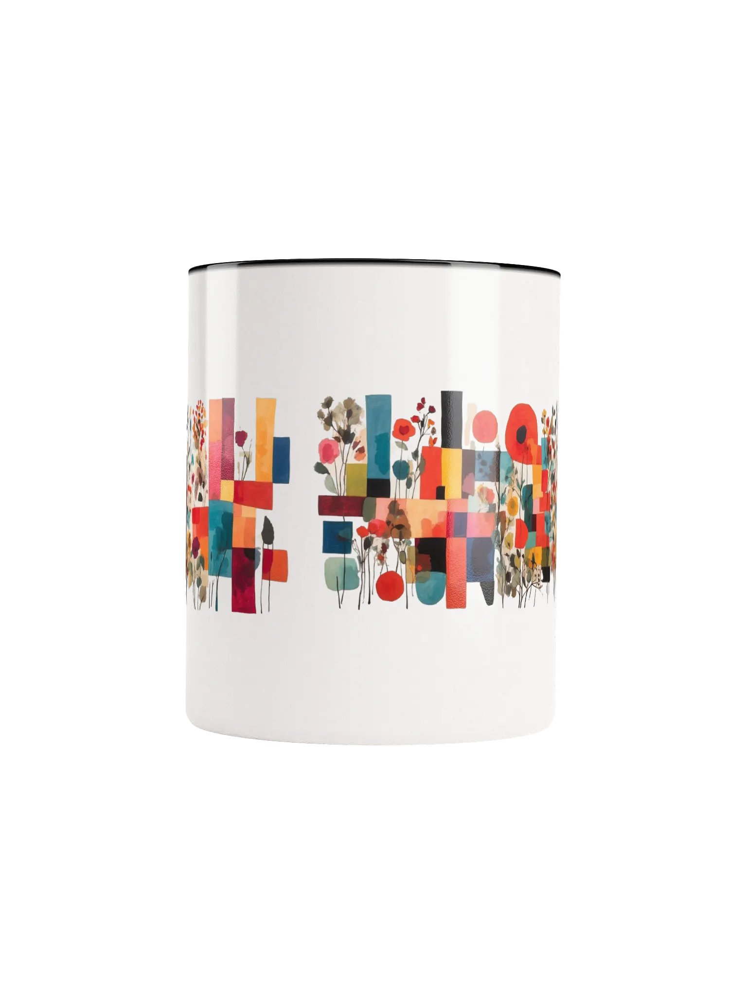 Vibrant Floral Geometry Ceramic Mug product image (33)