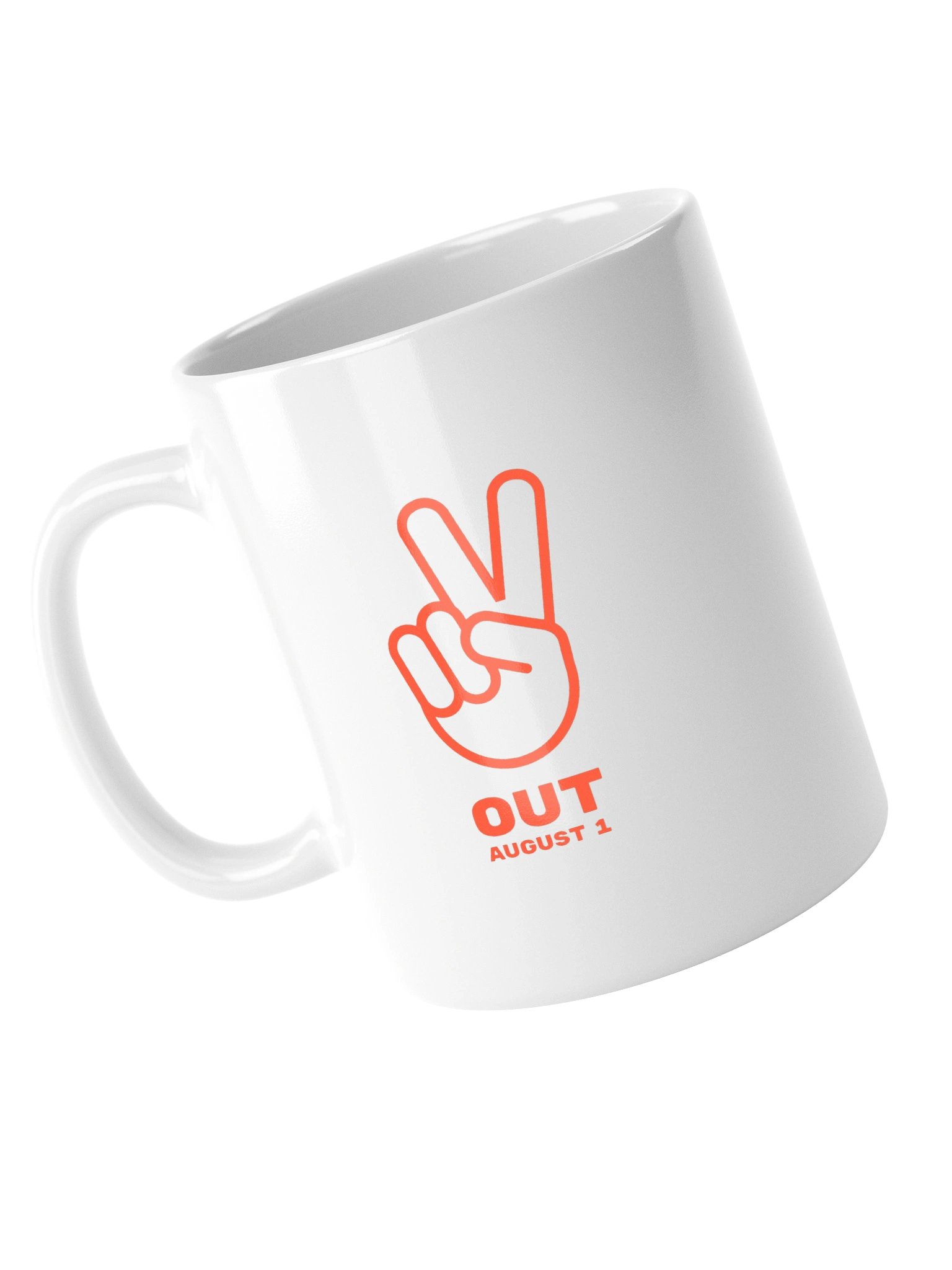 Peace Out August 1 Mug (White) product image (14)