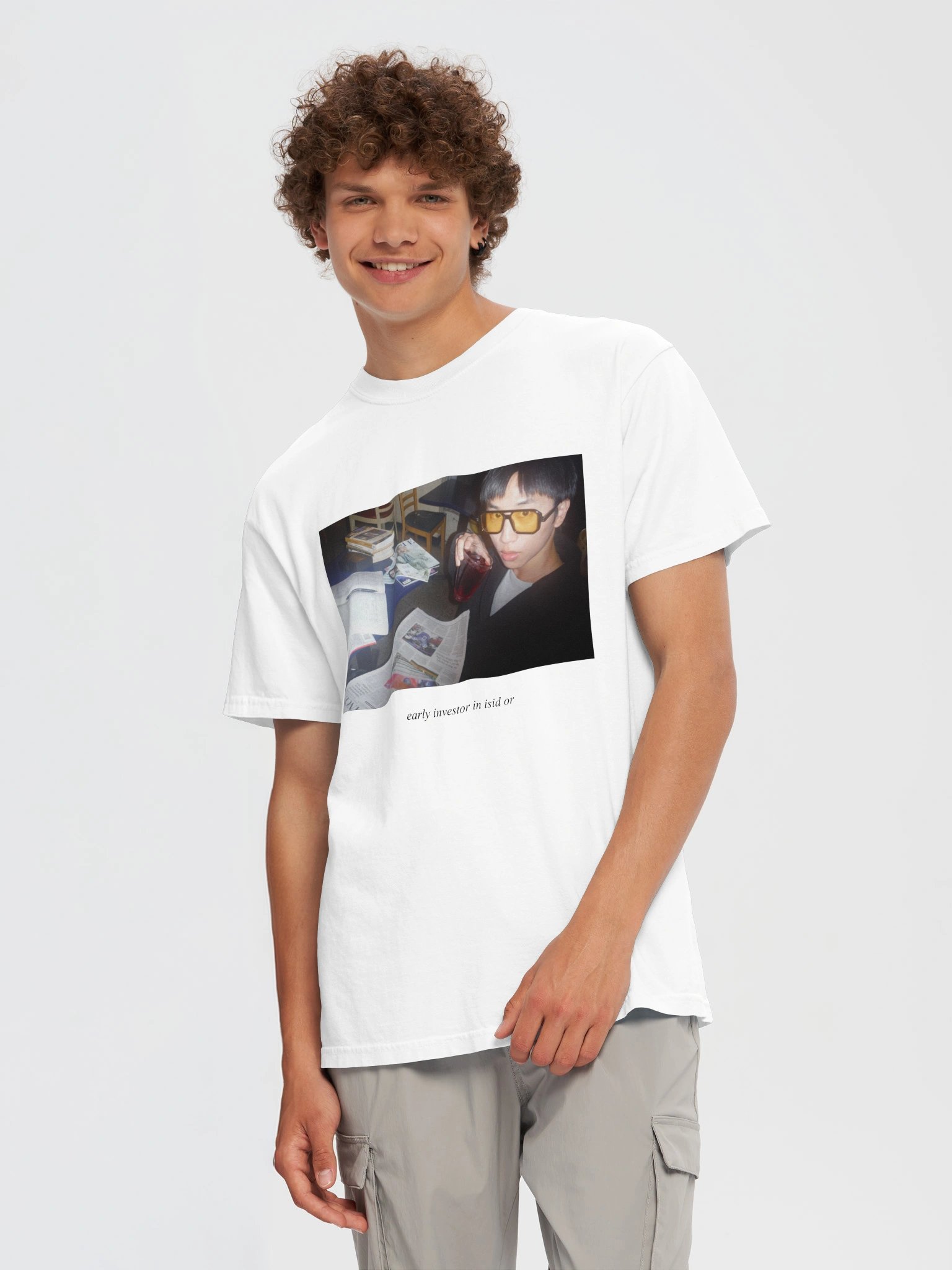"Early Investor in isid or" T-Shirt - Alternative Design [White] product image (5)