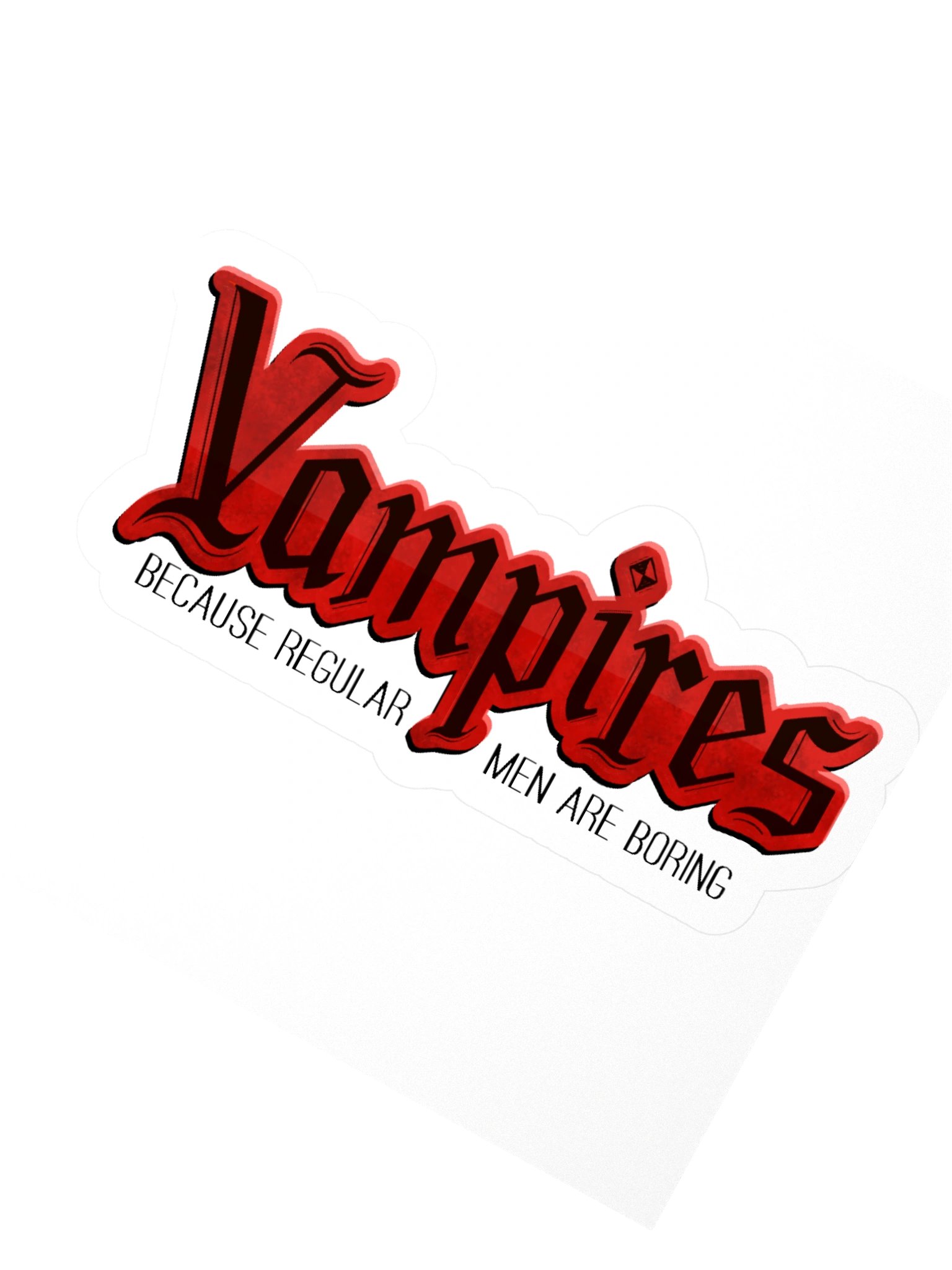 Vampire Lover "Men" Sticker product image (4)