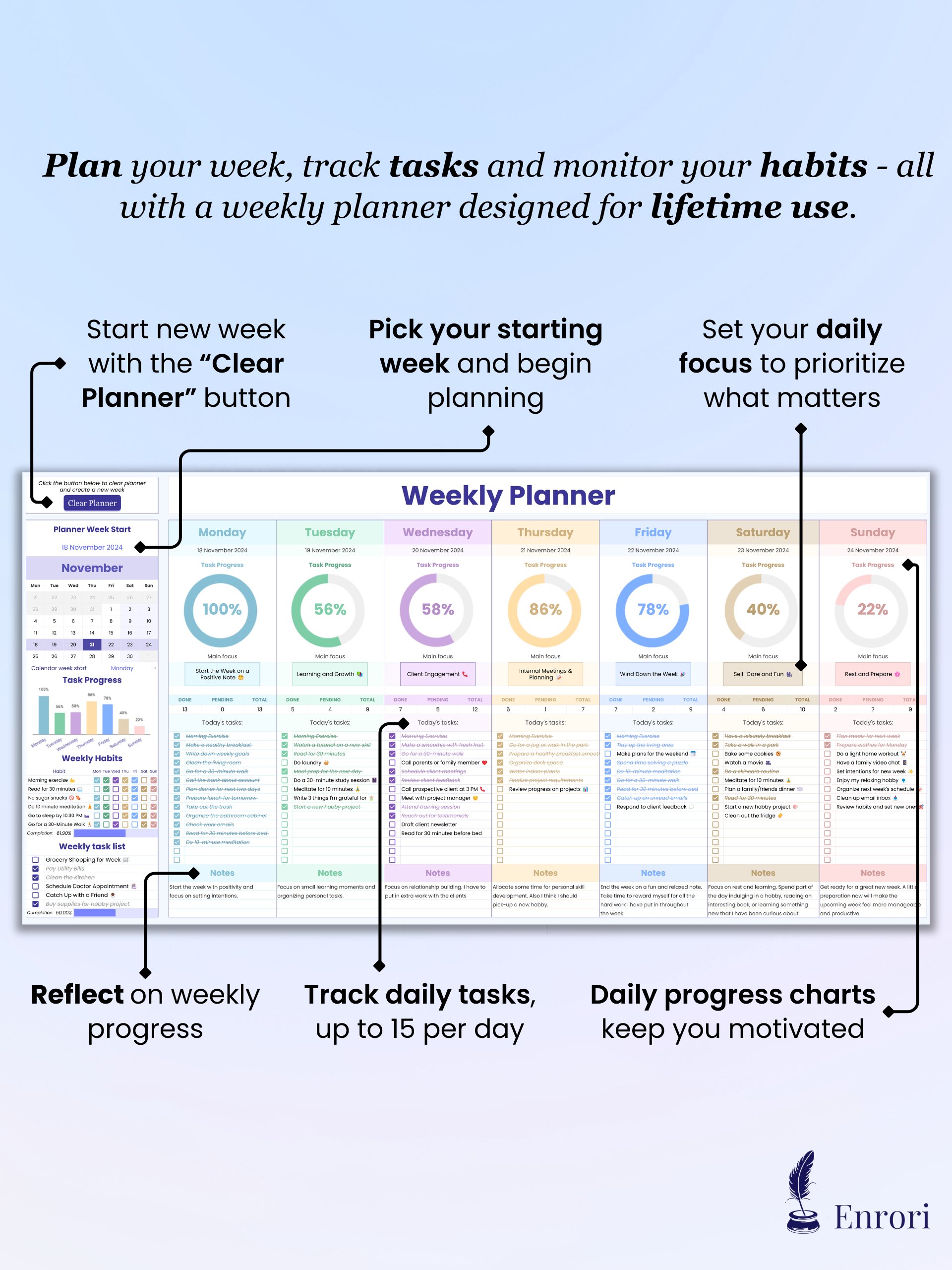 Daily & Weekly Planner product image (3)