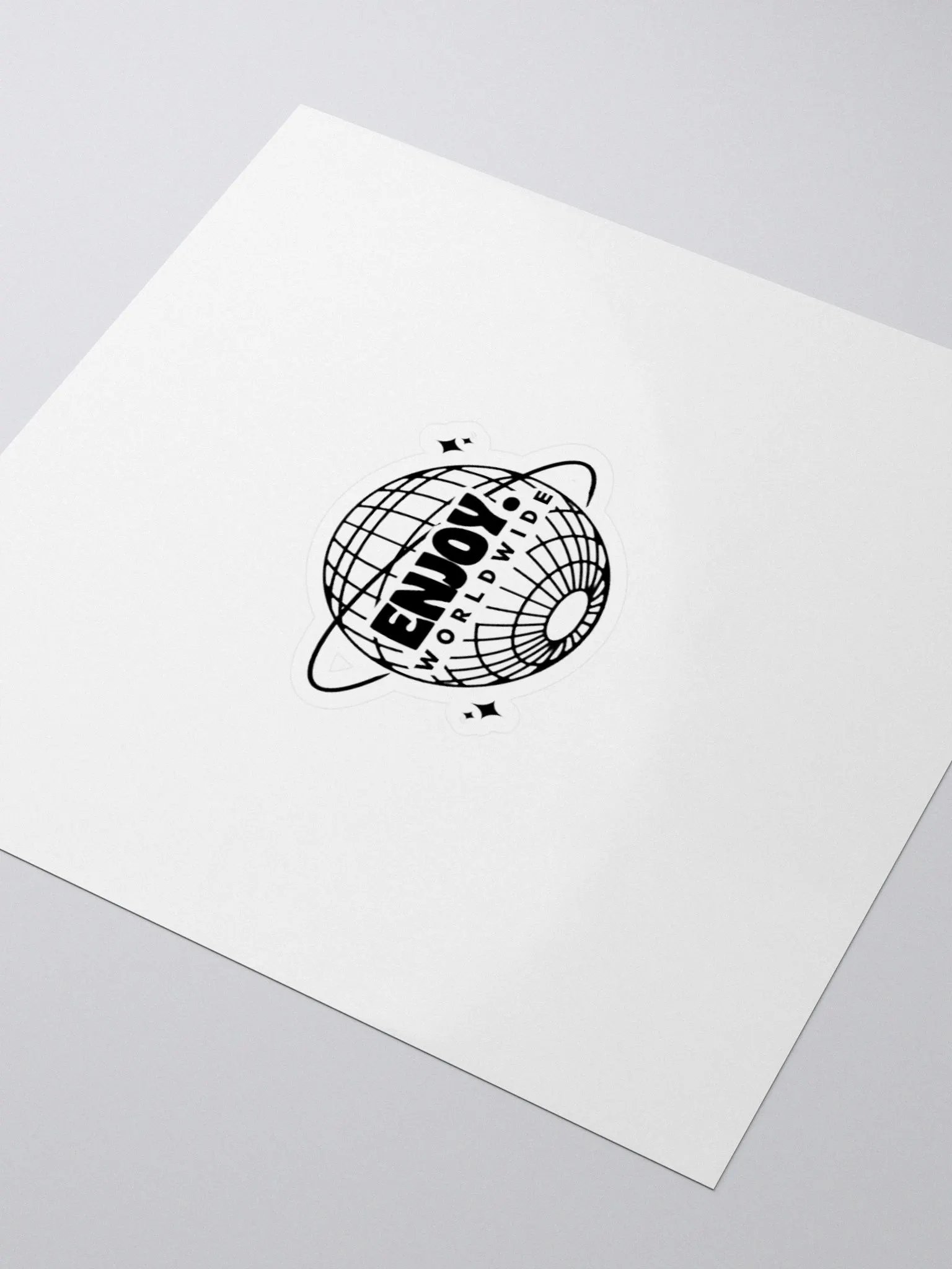 Enjoy Globe Sticker product image (3)