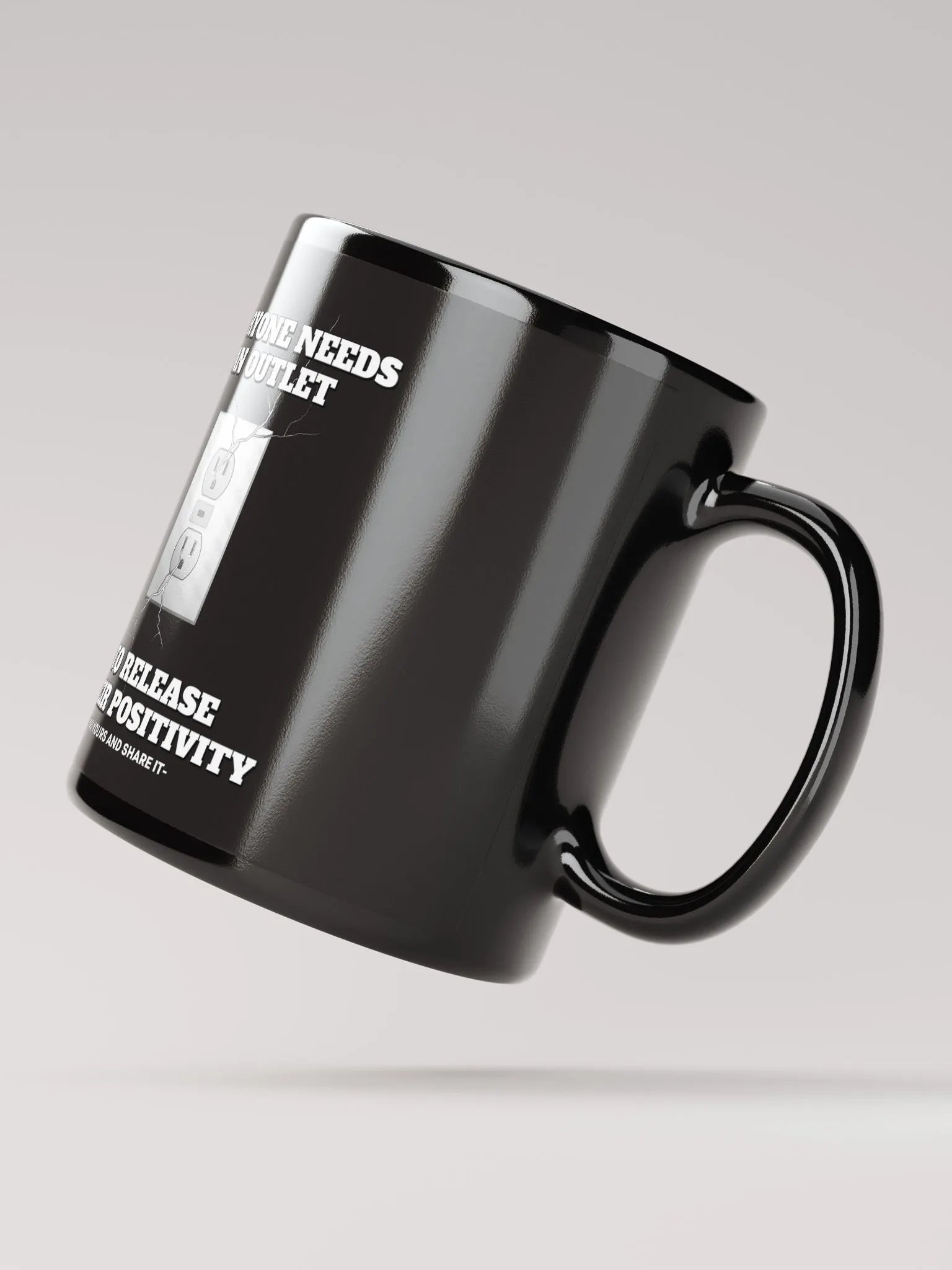 Release Your Positivity Black Mug product image (3)