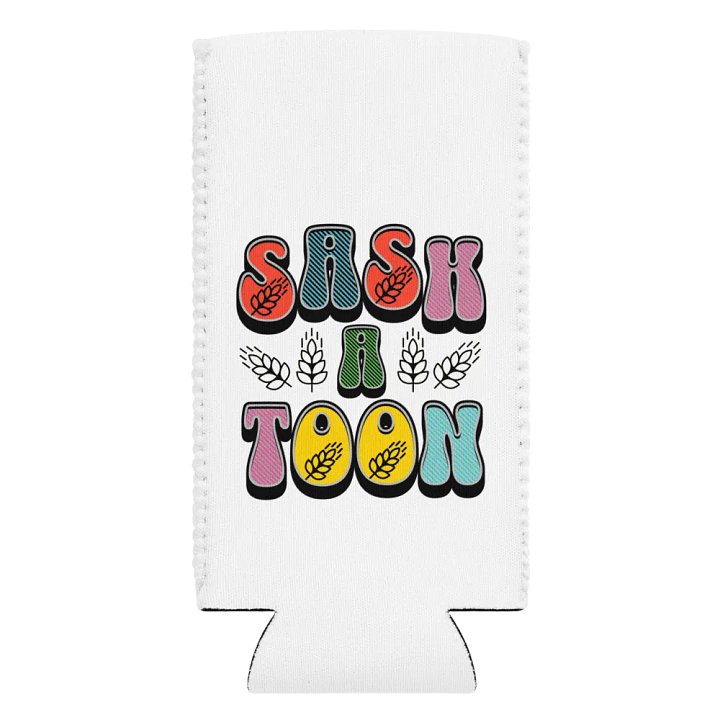 Saskatoon Block Letter Wheat Dreams Can Cooler product image (2)