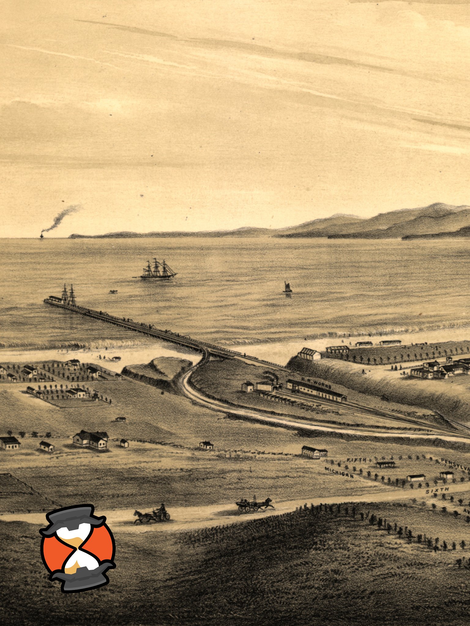Santa Monica 1877 (Framed Poster Print) product image (2)