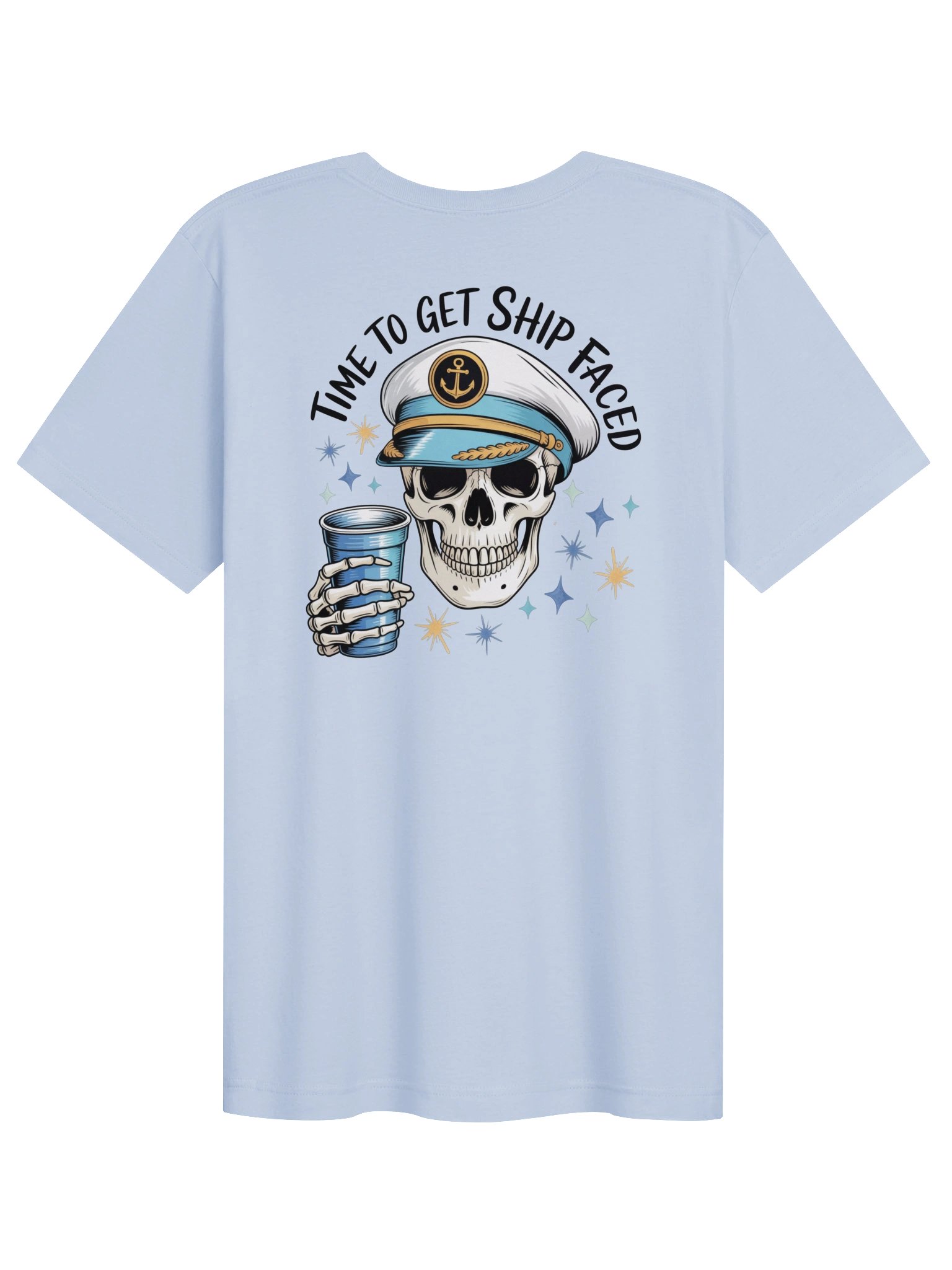 Time to Get Ship Faced Cruise T-Shirt | Front & Back Cruise Vacation Tee product image (2)