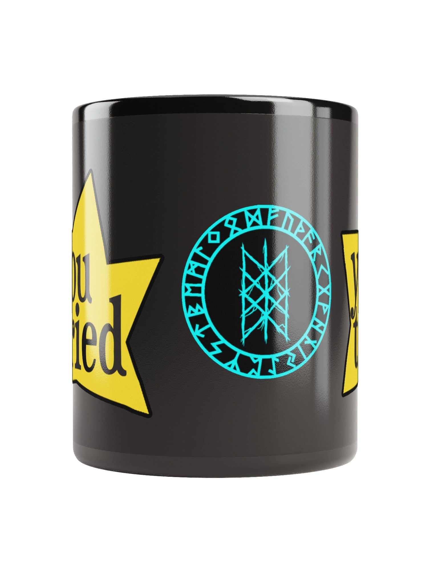 You Tried Glossy Black Mug product image (3)