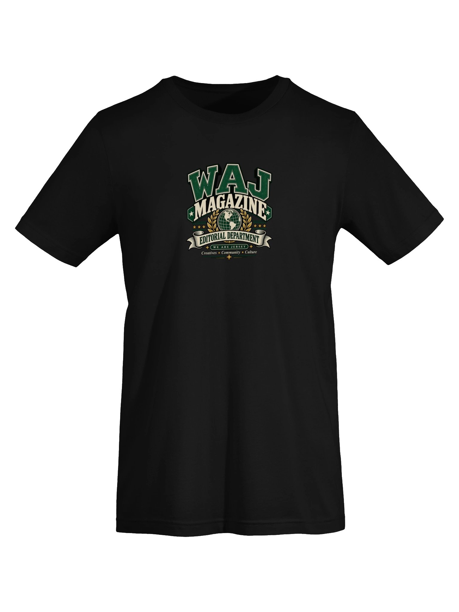 WAJ Magazine Editorial Department T-Shirt — Compact Graphic product image (6)