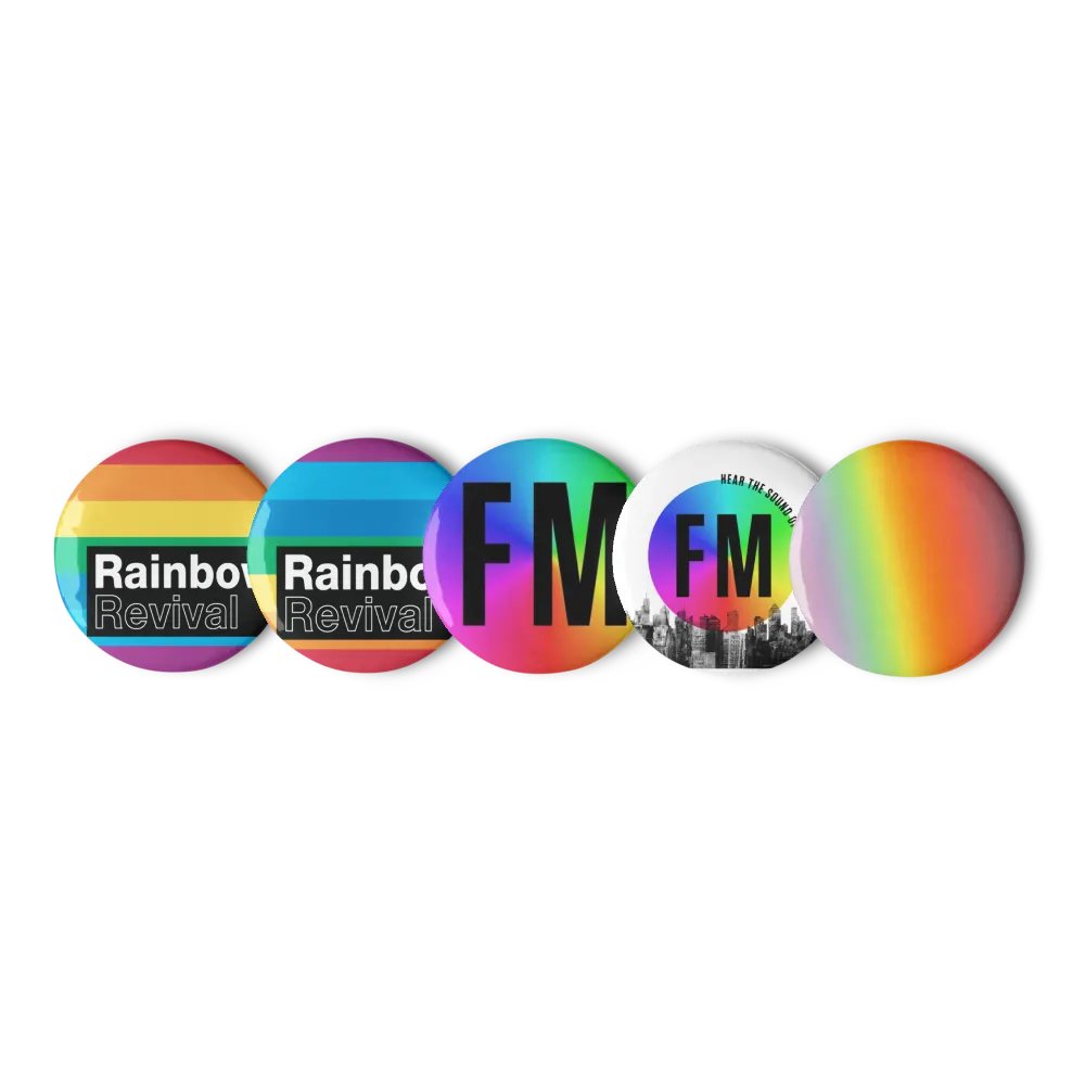 Rainbow Revival Button Pins product image (5)