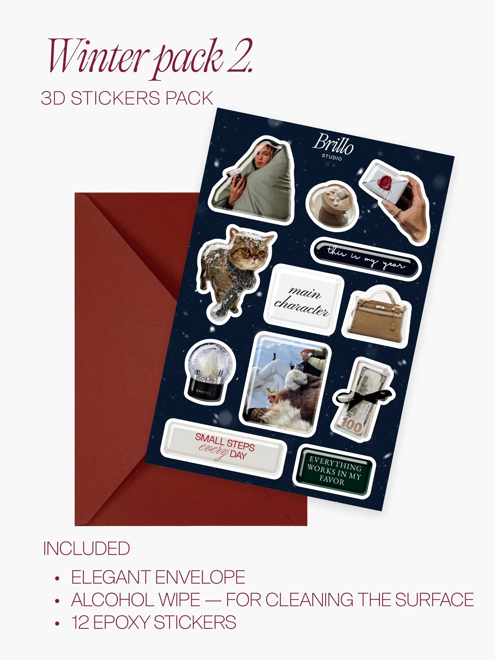 Christmas 3D Sticker Set #2 product image (4)