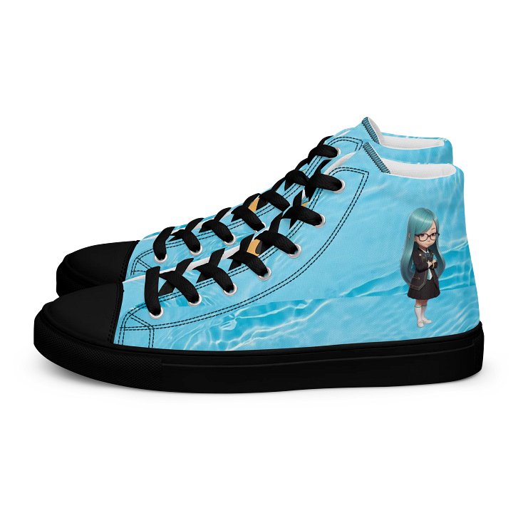 (Aqua CHIBI) K Women's High Top Canvas Shoes product image (1)