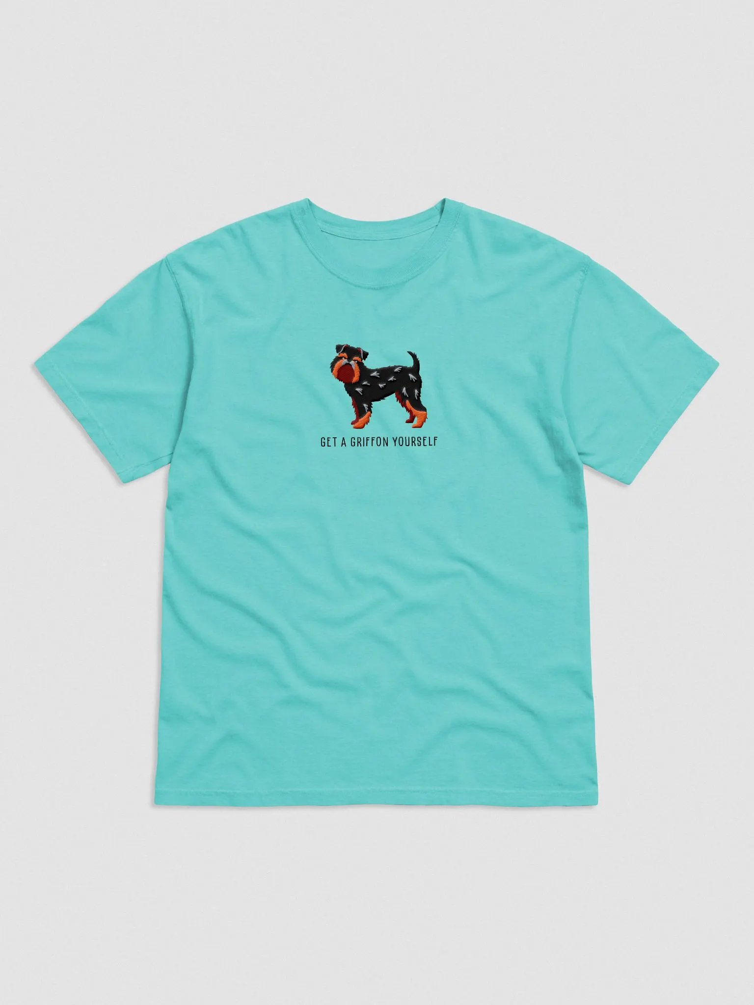 Get a Griffon Yourself T-Shirt(Embroidered) of a Brussels Griffon(Black & Tan) product image (4)