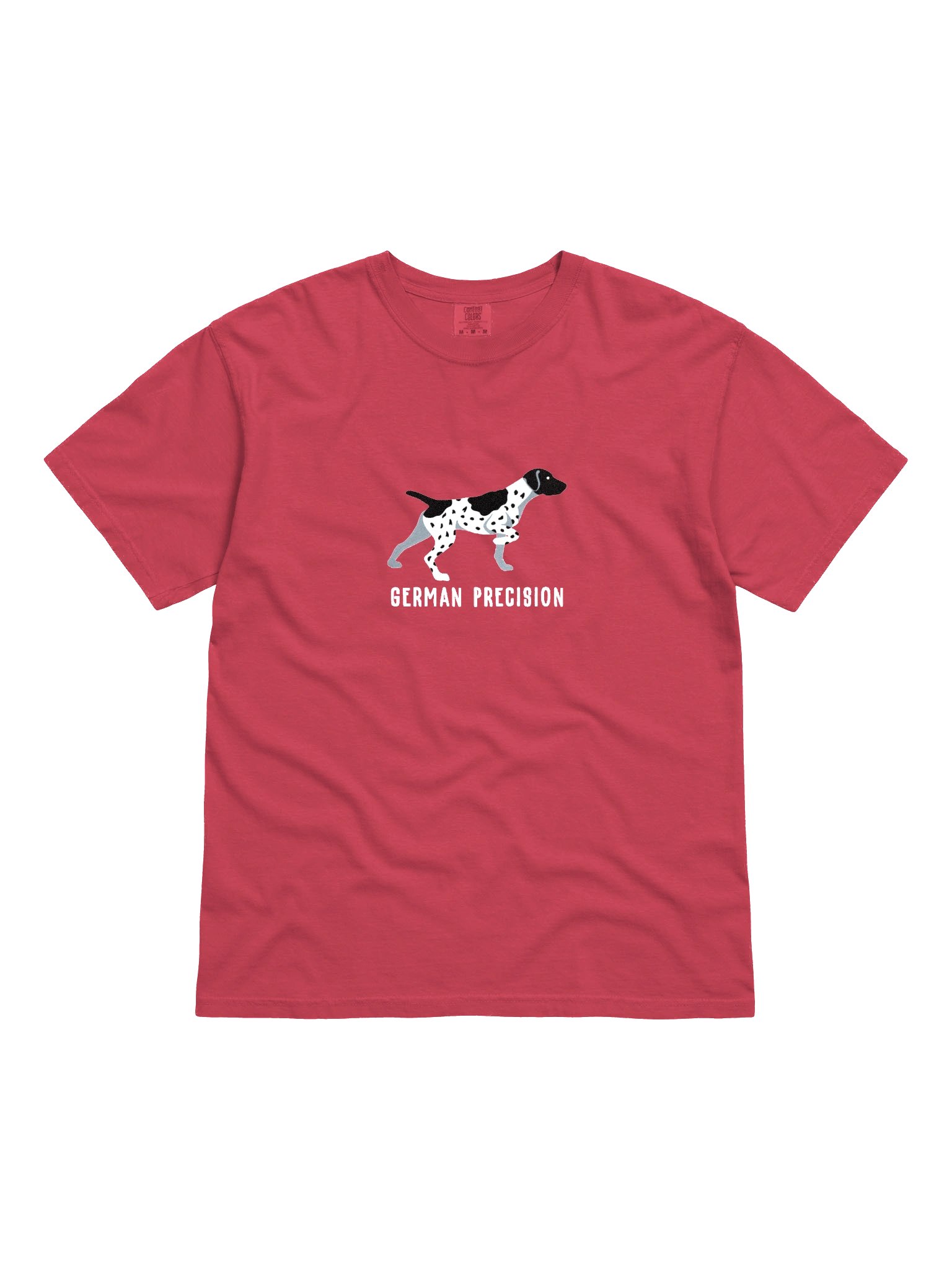 German Precision T-Shirt(Embroidered) of a German Shorthaired Pointer(Black & White) product image (4)