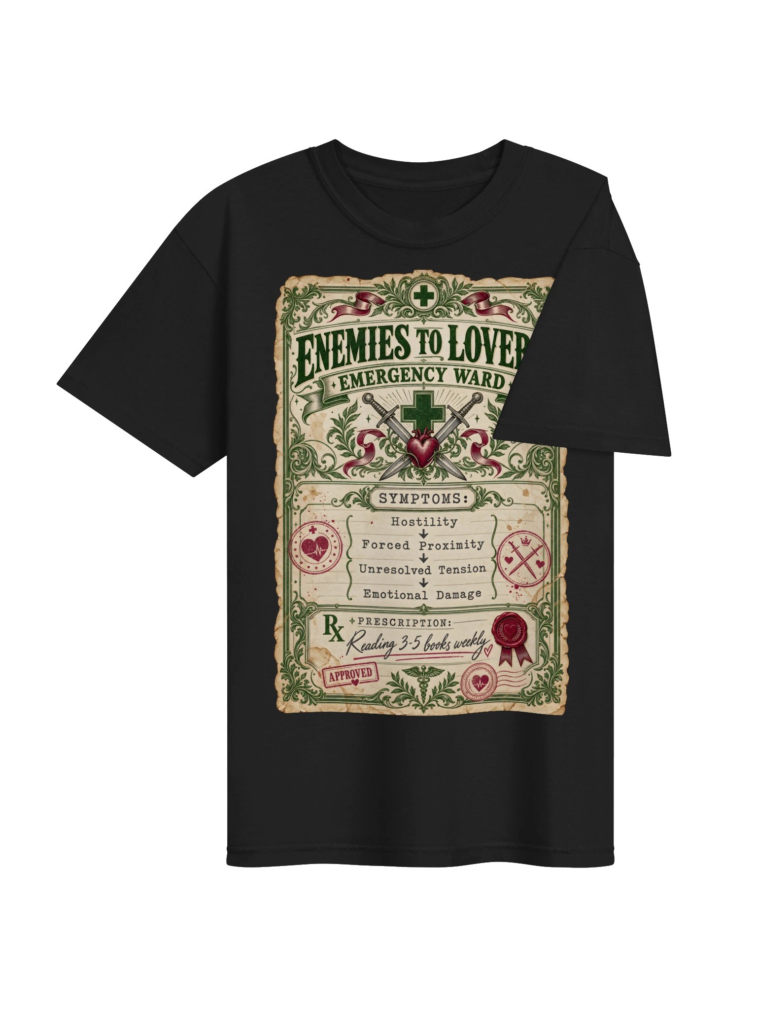 Enemies to Lovers Emergency Ward Vintage Prescription Shirt product image (10)