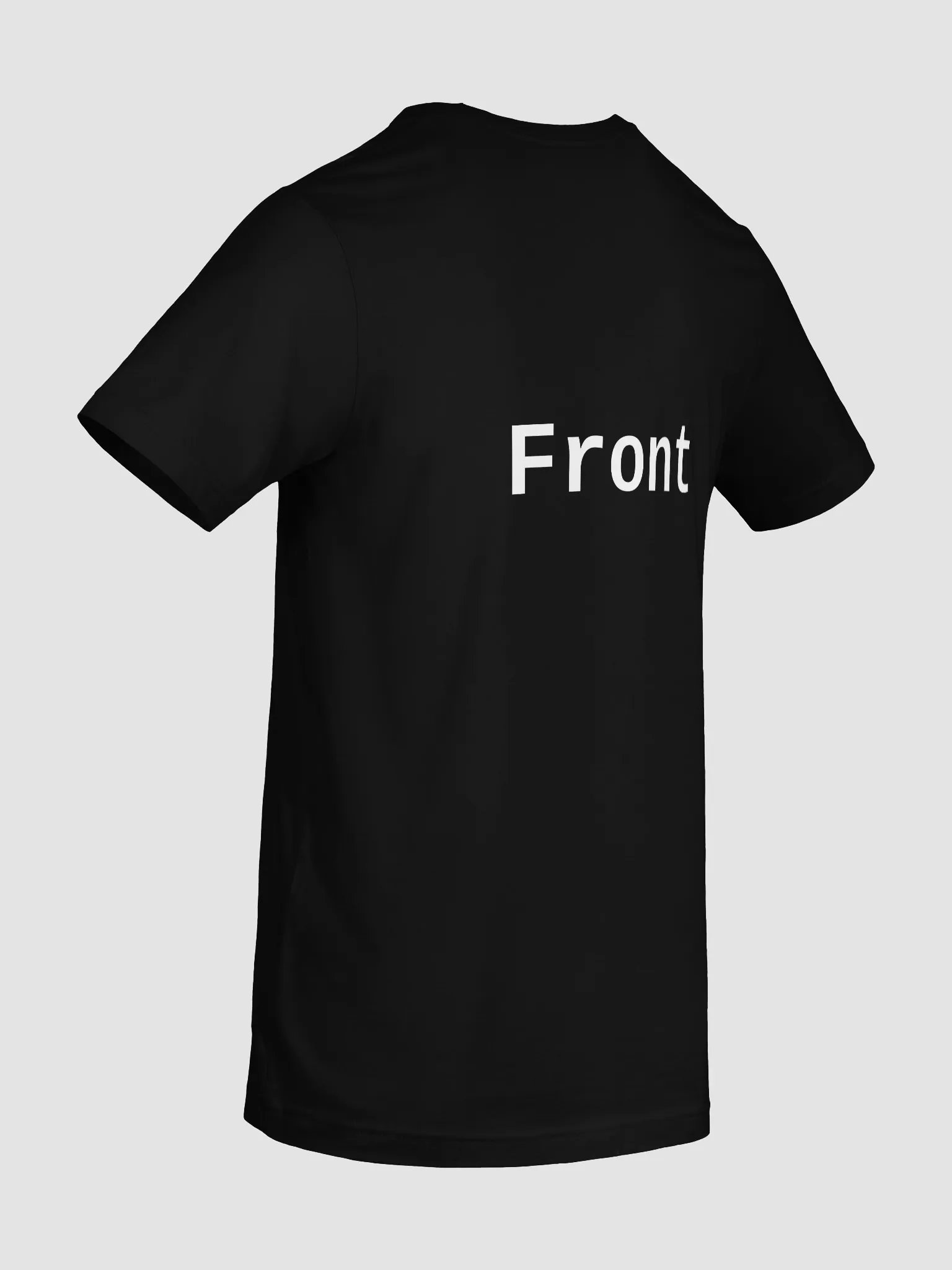 Front Back Simple Tee - Incorrect - Dark Color product image (88)
