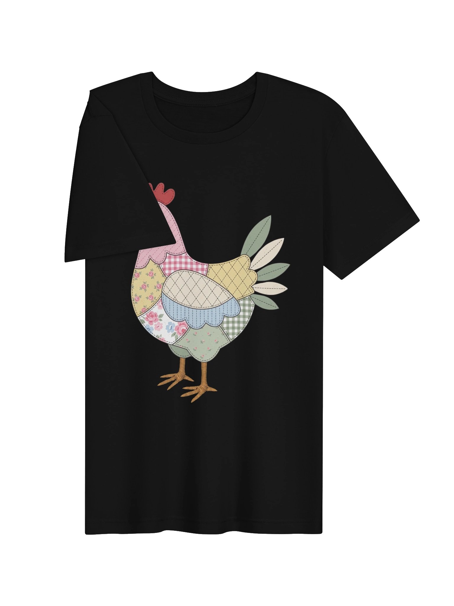 Country Patchwork Chicken tshirt product image (3)