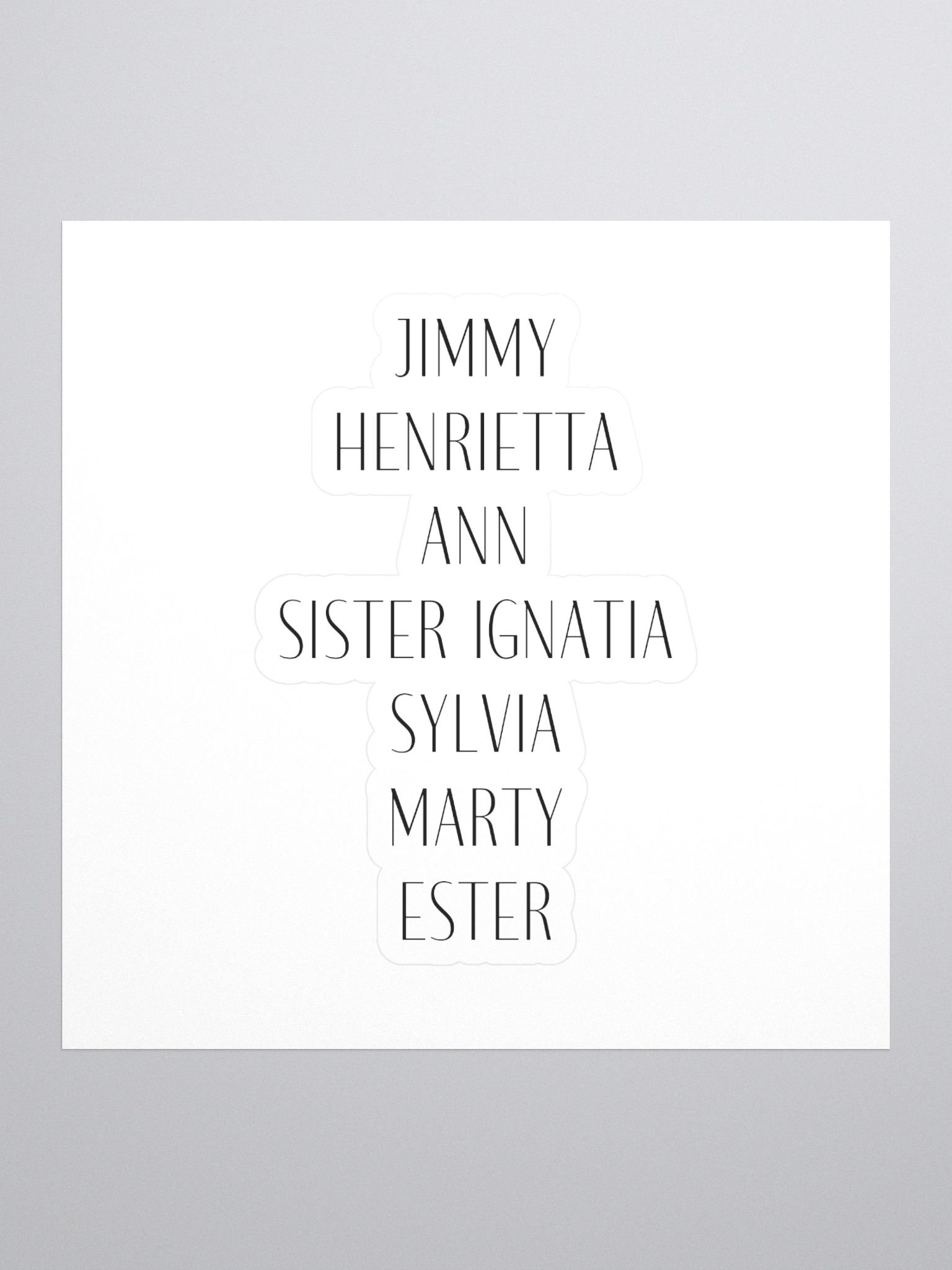 Vintage Name Sticker Set product image (1)