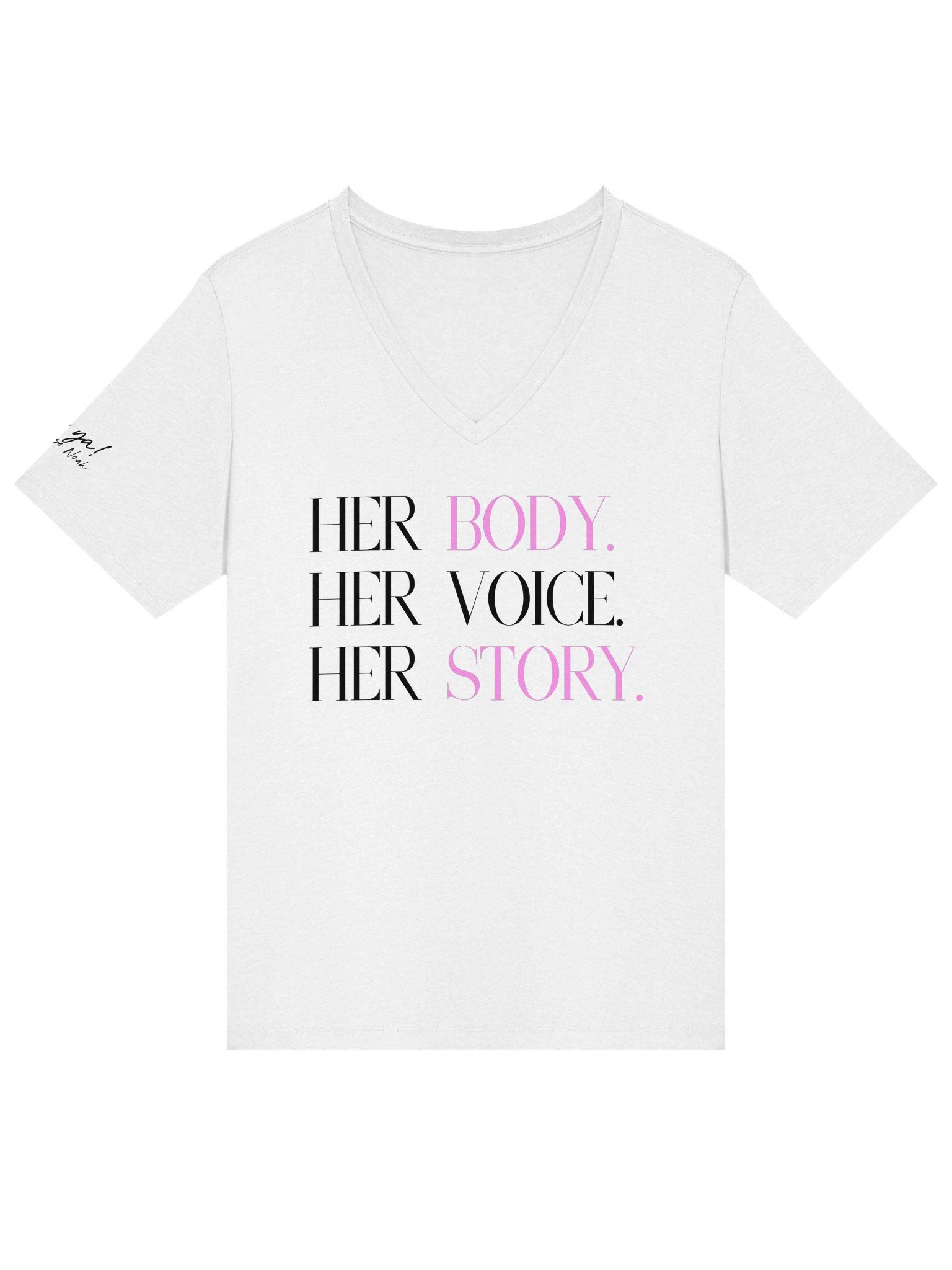Her Body. Her Voice. Her Story (v-neck) product image (25)