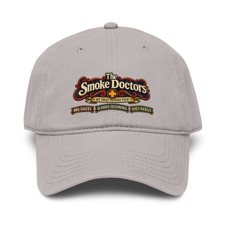 THE SMOKE DOCTORS RETRO LOGO GRAY CAP product image (1)