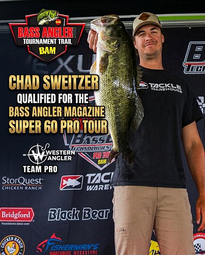 We are proud to announce that Chad Sweitzer has officially qualified for the Bass Angler Magazine Super 60 Pro Tour.
Earning ...