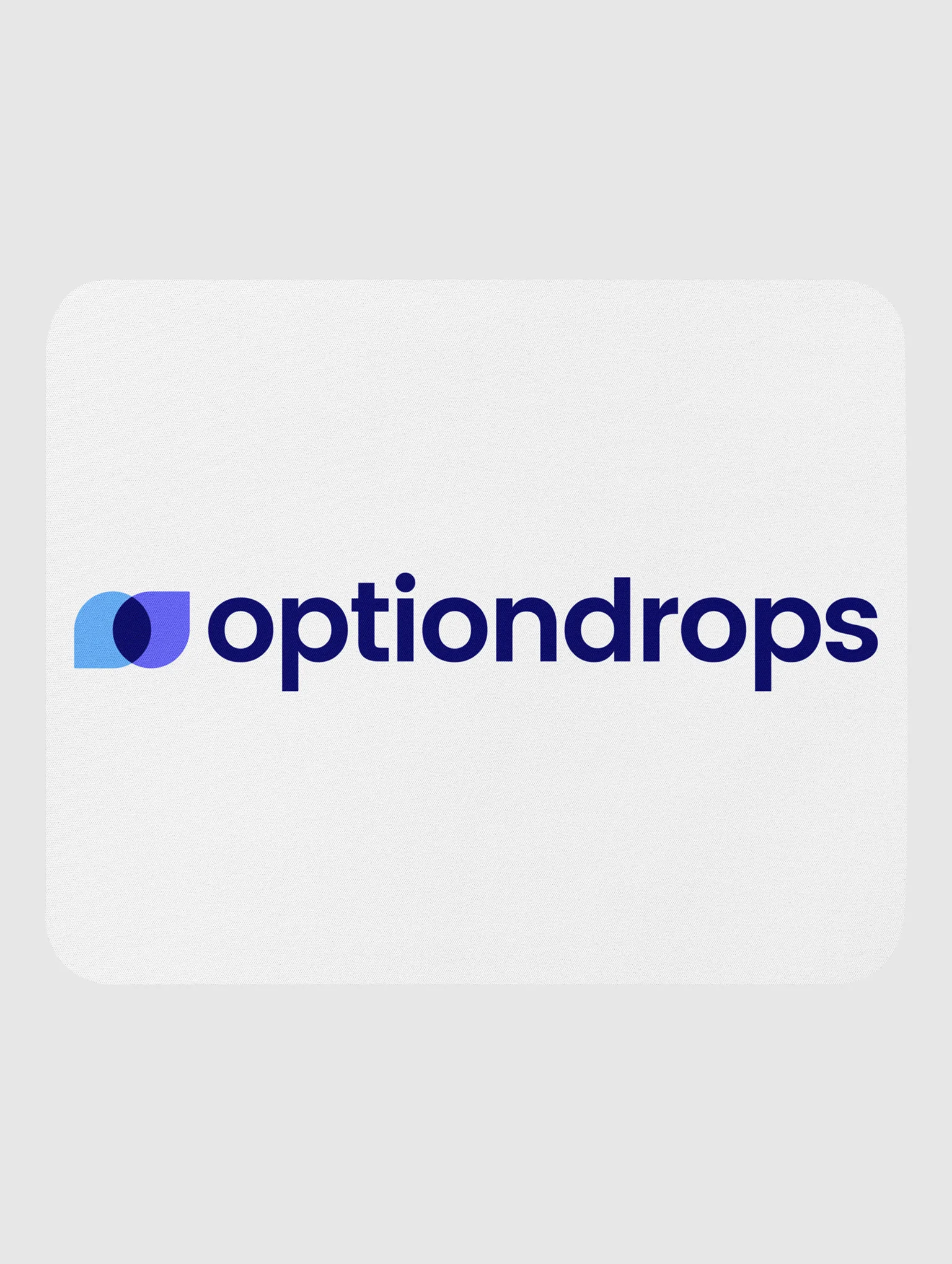 White Option Drops Mouse Pad product image (1)