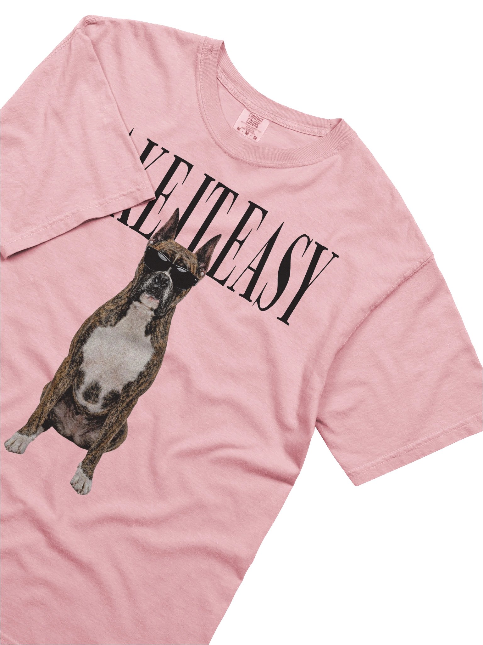 Take It Easy '90s Pop Vintage-Style T-Shirt for Boxer(Brindle, Cropped Ears) Owners product image (8)