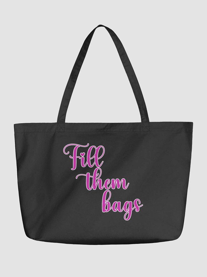 Chic Cursive Tote: Fill them bags product image (1)
