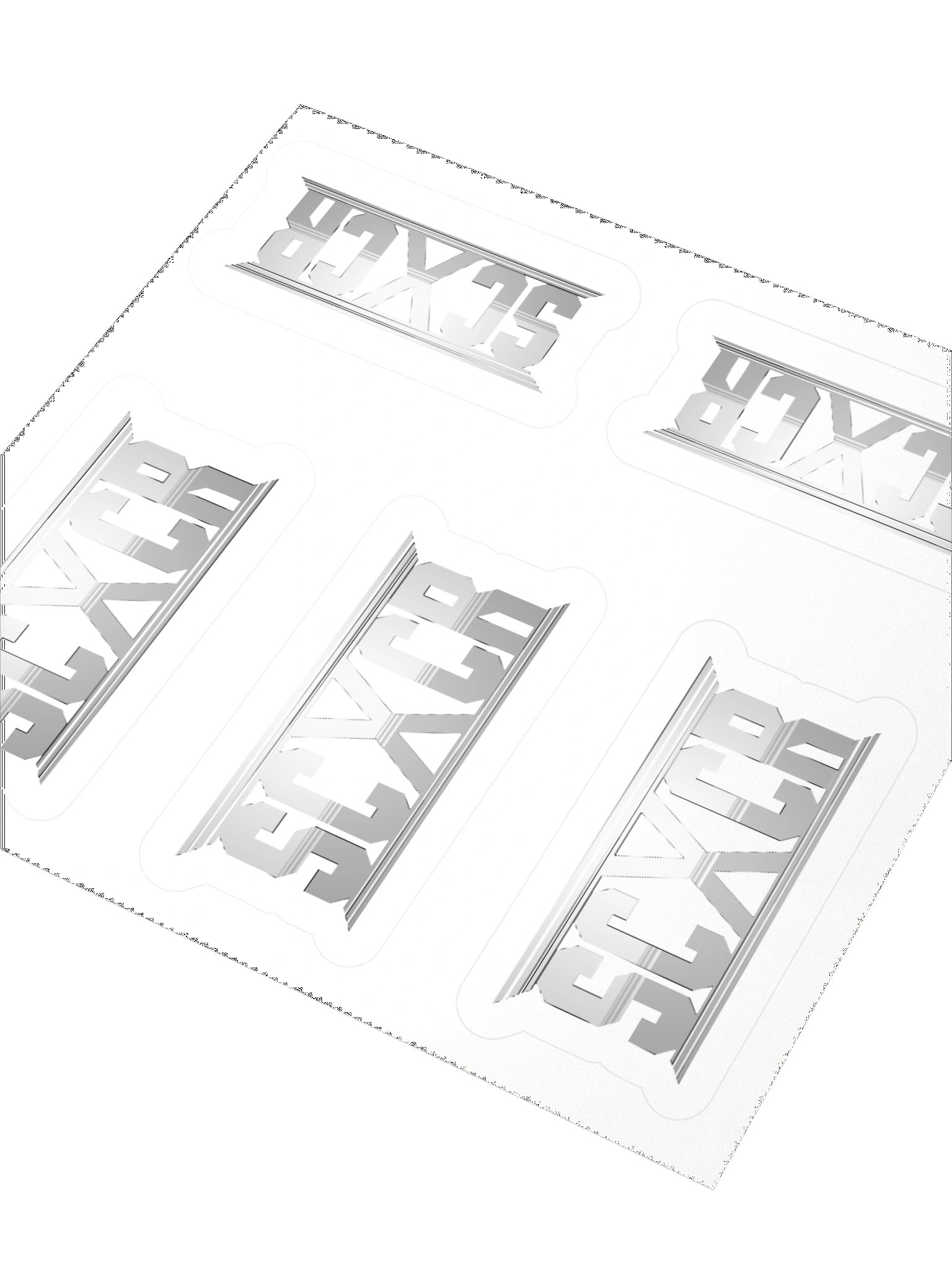 SCBars (Gray) Mini-5 Stickers product image (3)