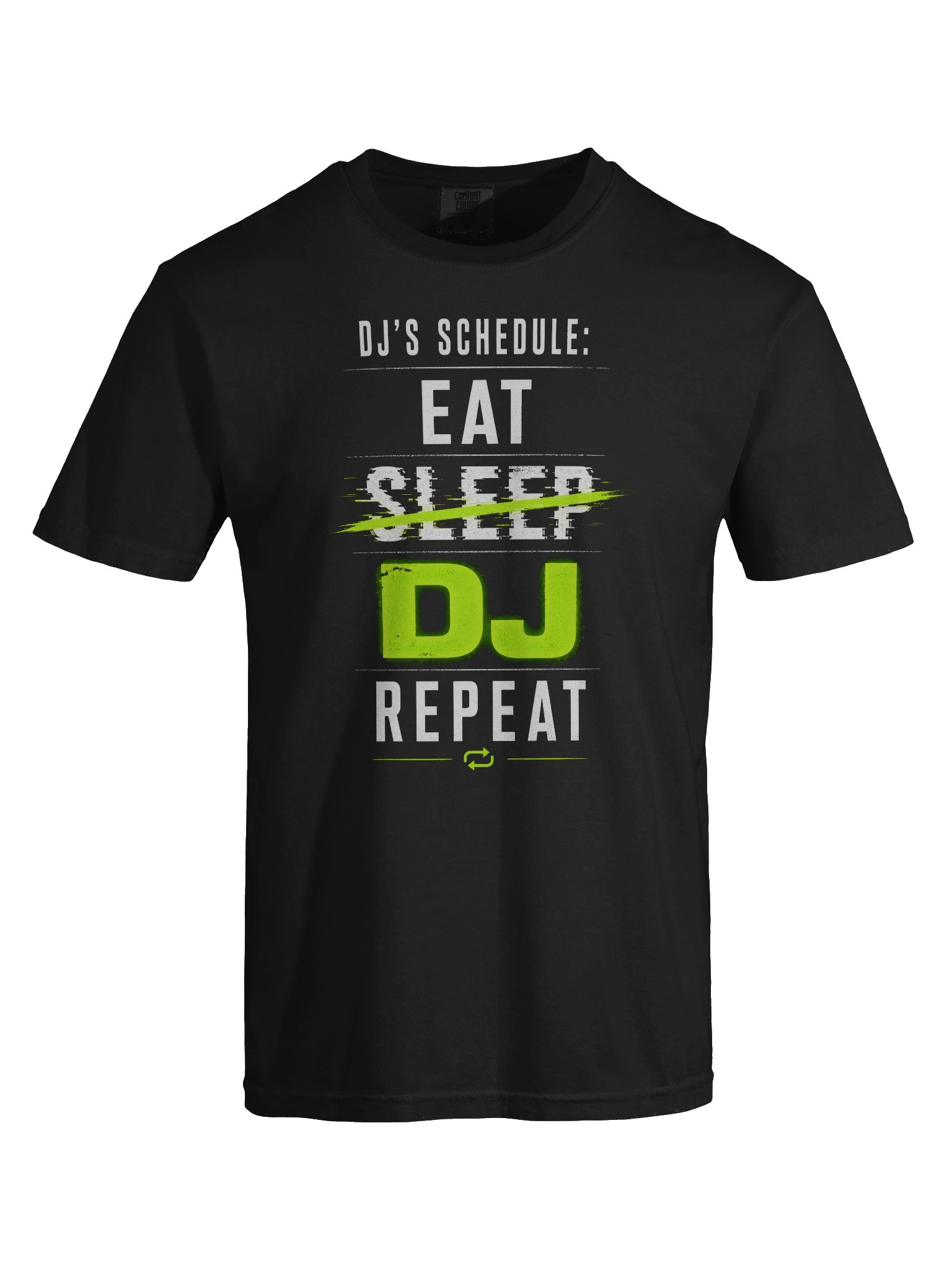 🔥 DJ’s Schedule Tee – Acid Green Edition product image (5)