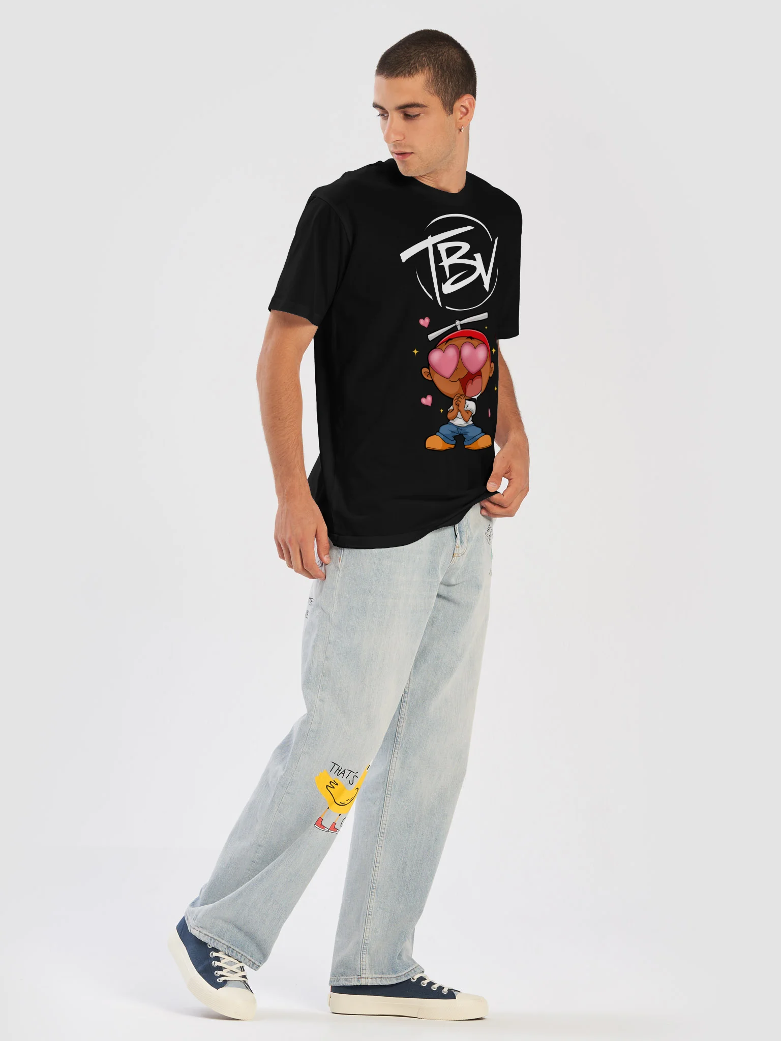 TBV Heart-Eyes Cartoon Tee product image (5)