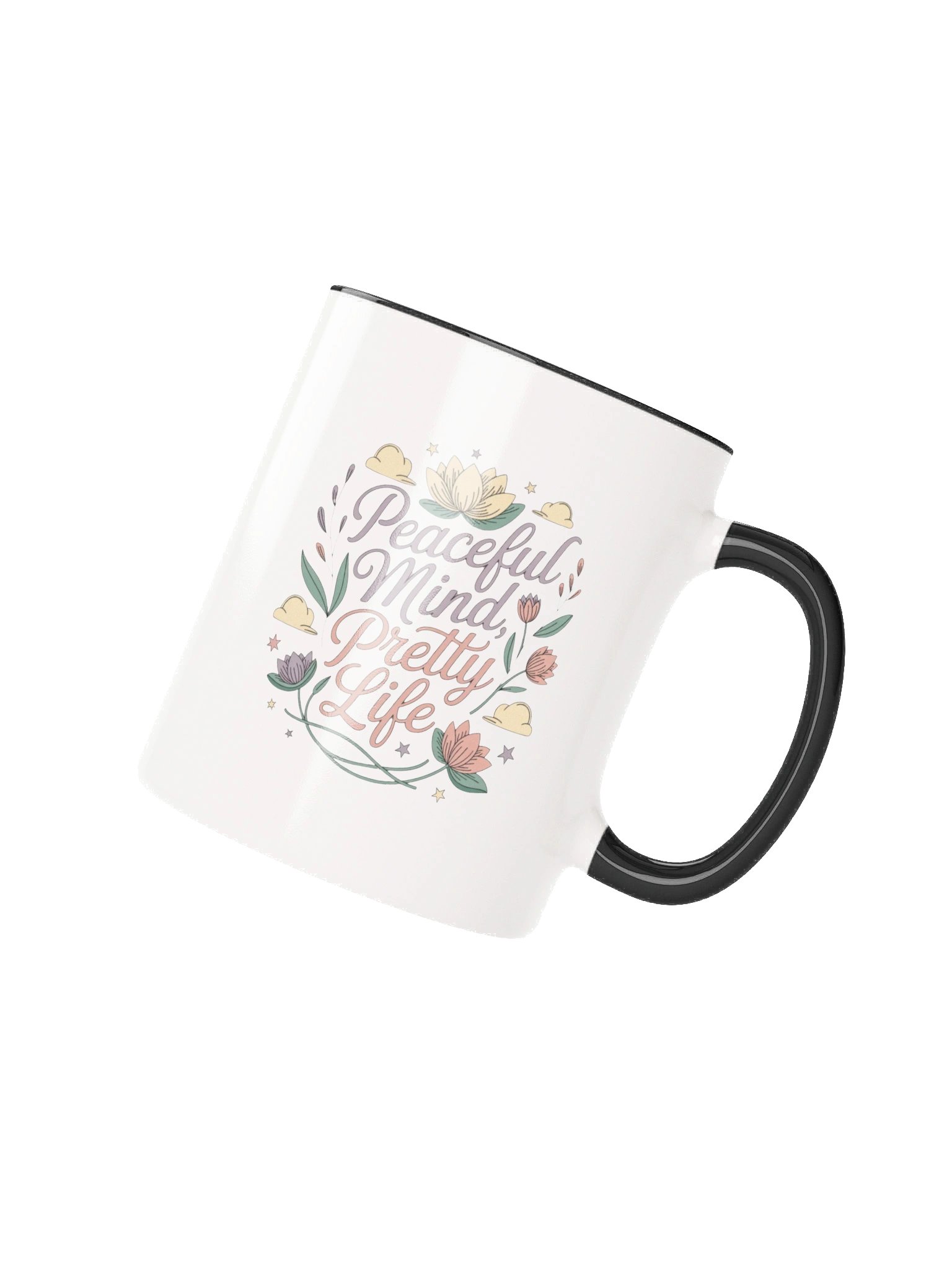 Peaceful Mind Pretty Life Coffee Mug- with Color Inside product image (2)