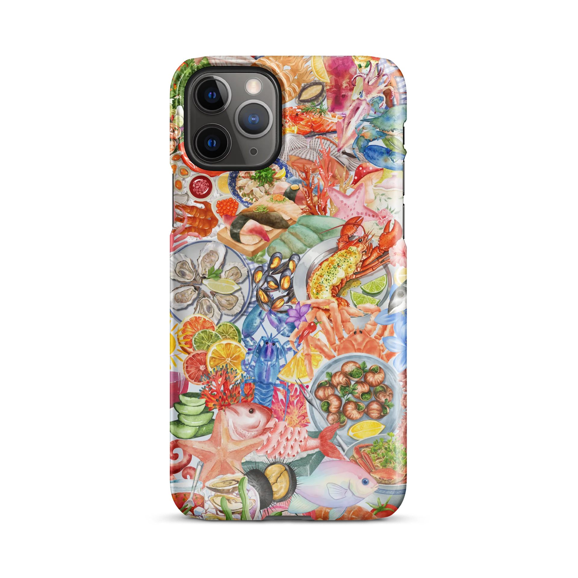 Fresh Seafood Coastal Vibes Collage Phone Case product image (57)