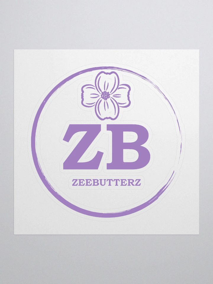 BUTTERZ logo purple sticker product image (2)