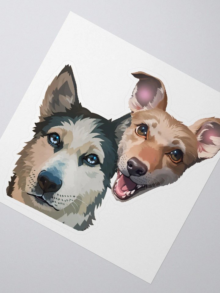 Luna and Mango KissCut Sticker product image (5)