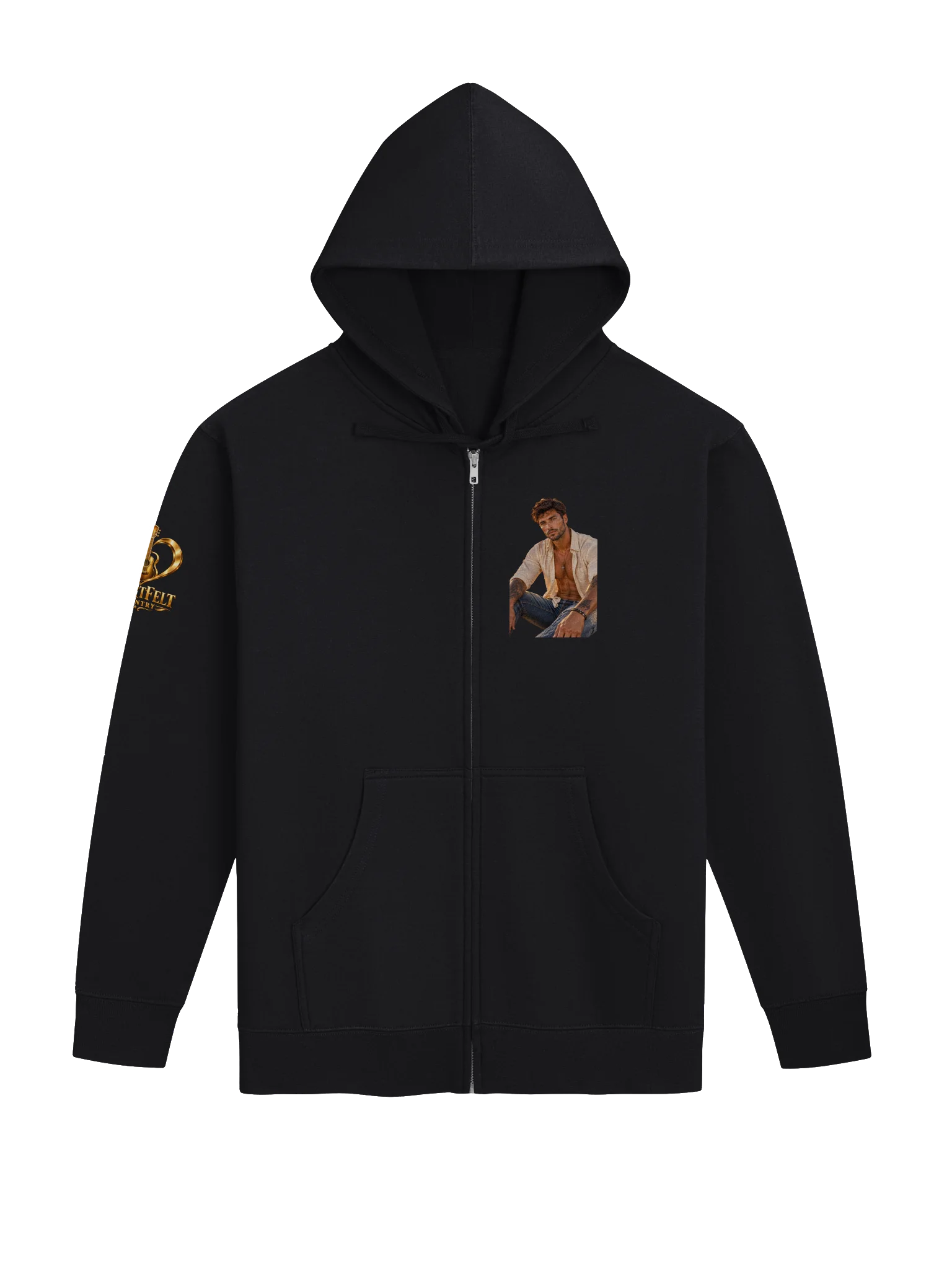 Heartfelt Country Zip-Up Hoodie UNISEX