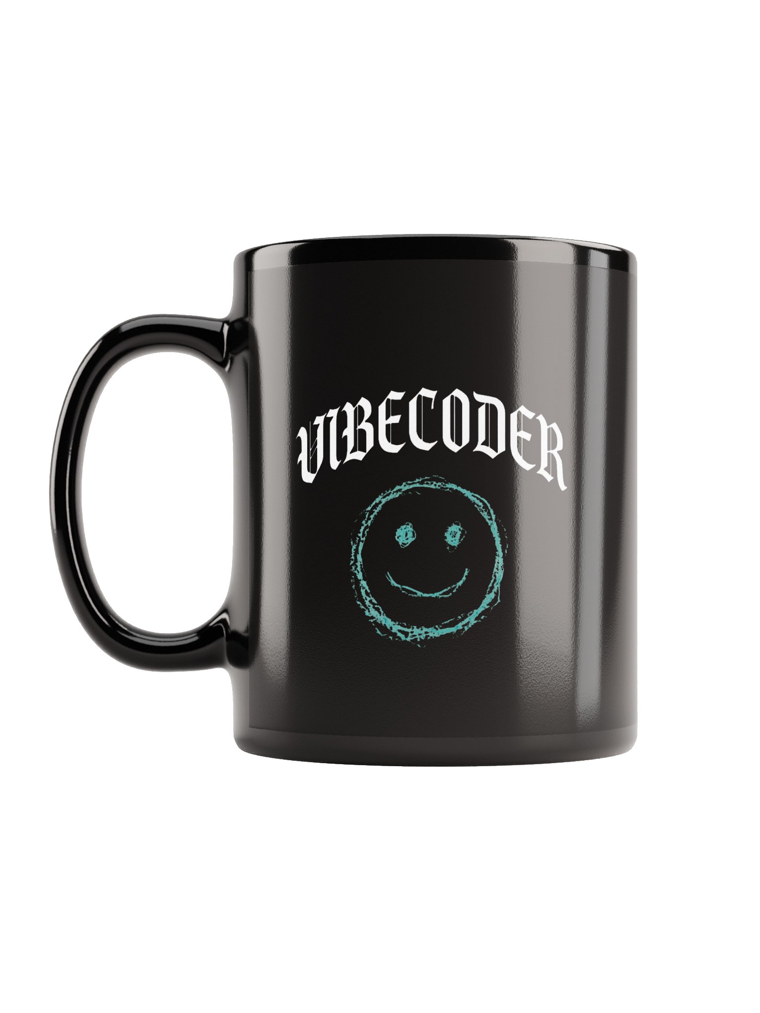 happy & caffeinated vibecoder mug product image (1)
