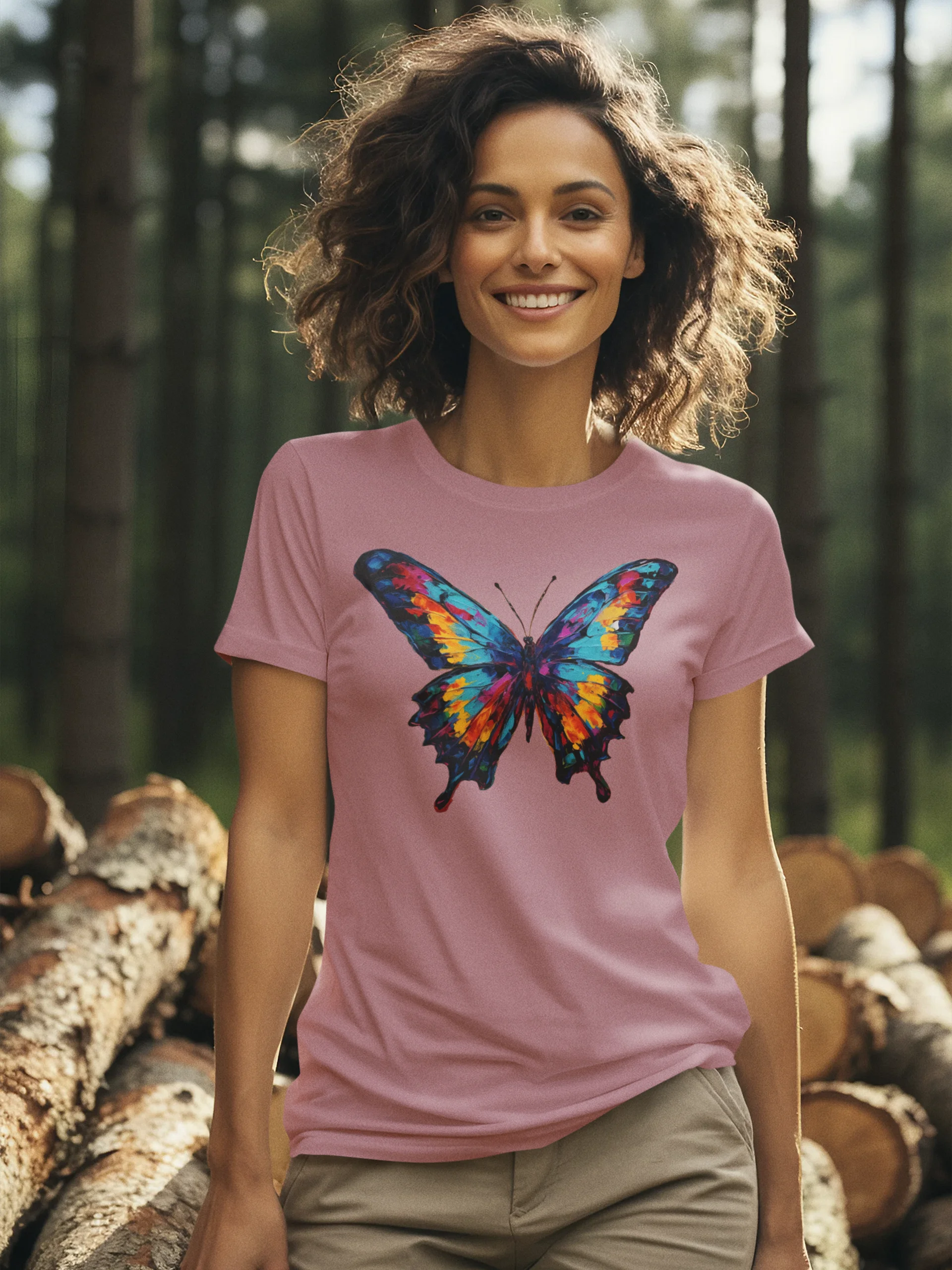 Vibrant Butterfly Dreams T-Shirt product image (2)