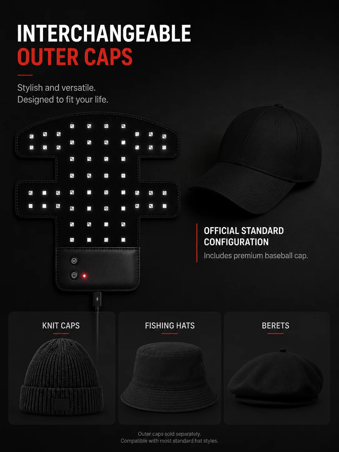 Red Light Therapy Cap product image (4)